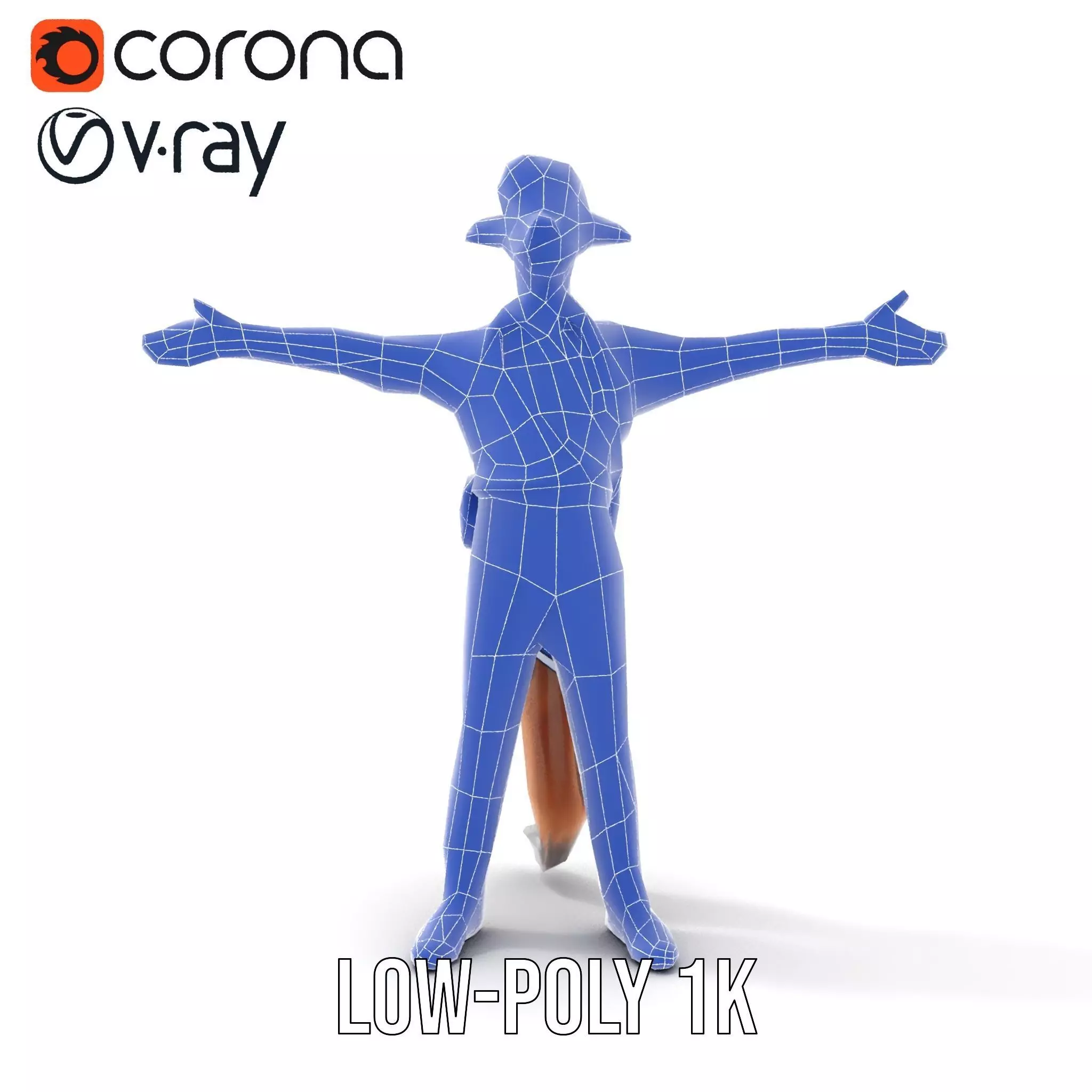 Fantasy Character Model Pack Stylized Anthropomorphic Creature Low-poly 3D model_19