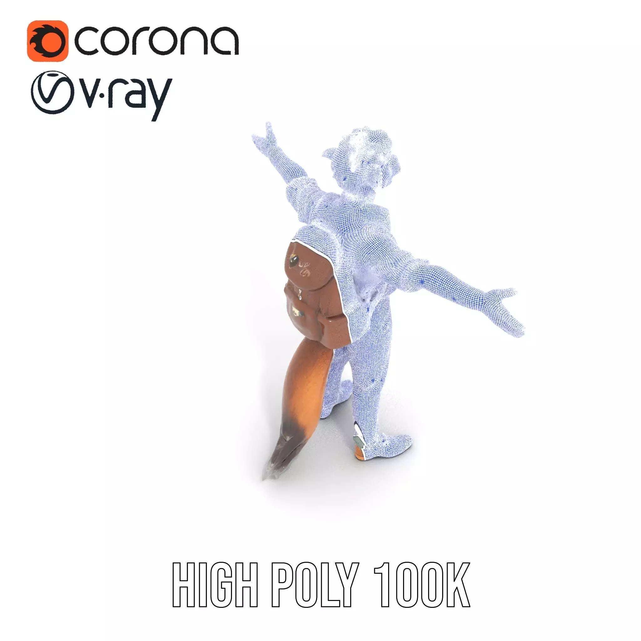 Fantasy Character Model Pack Stylized Anthropomorphic Creature Low-poly 3D model_20