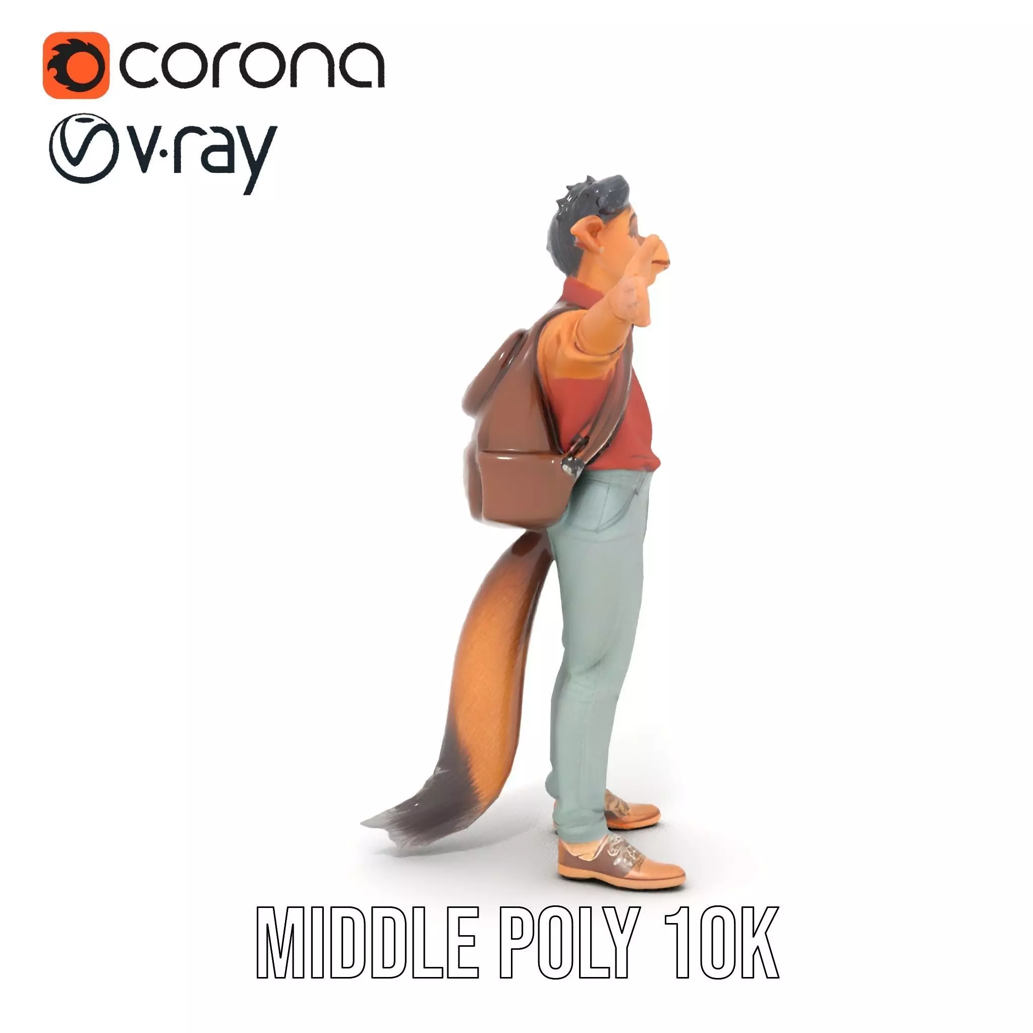 Fantasy Character Model Pack Stylized Anthropomorphic Creature Low-poly 3D model_23