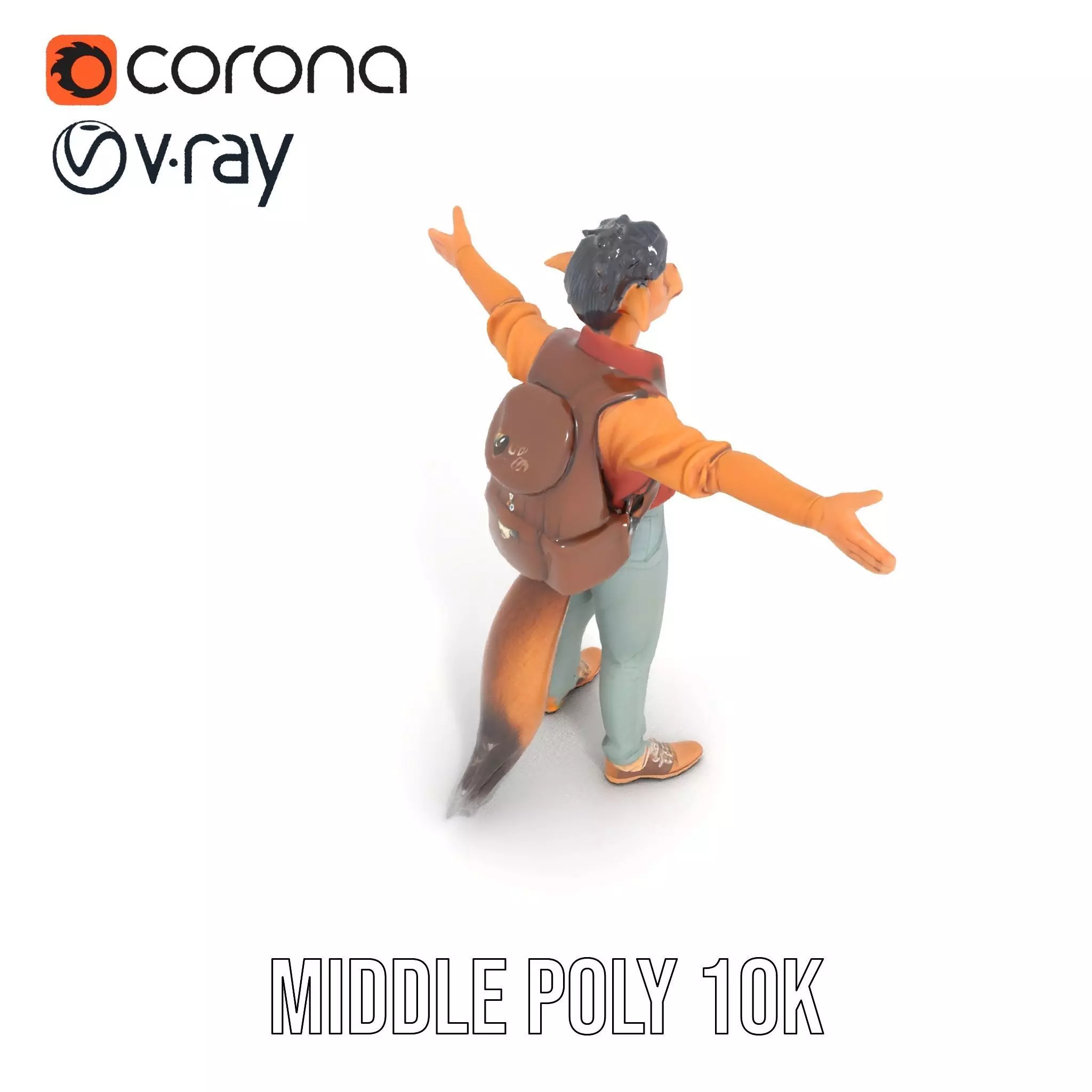 Fantasy Character Model Pack Stylized Anthropomorphic Creature Low-poly 3D model_21