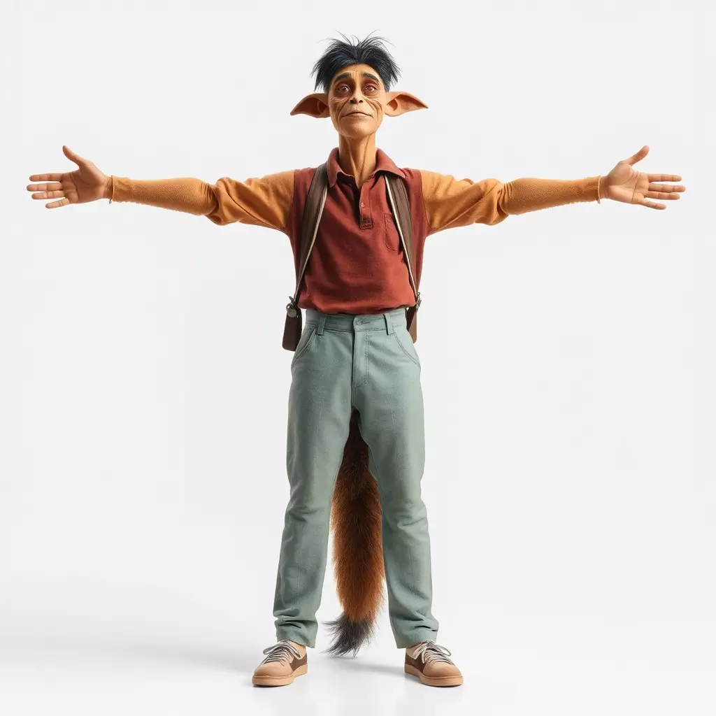 Fantasy Character Model Pack Stylized Anthropomorphic Creature Low-poly 3D model_2