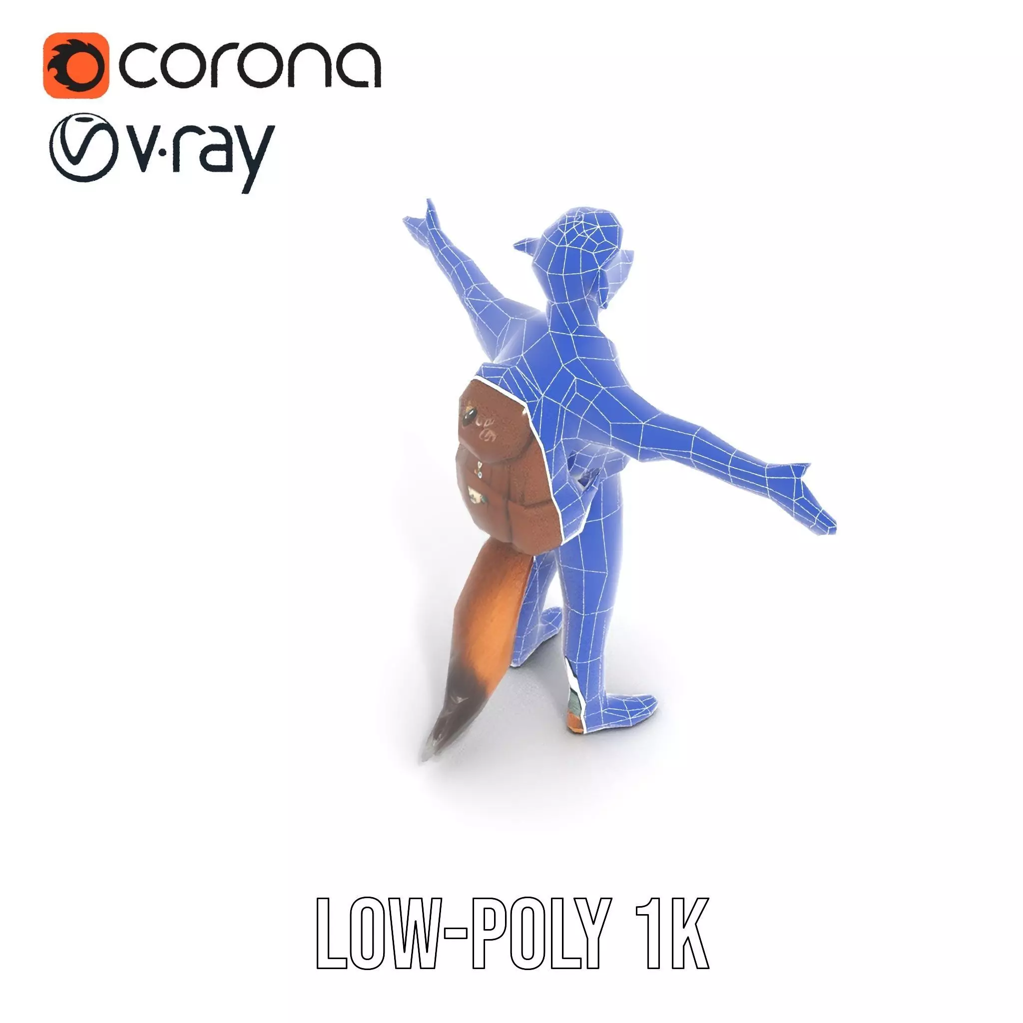 Fantasy Character Model Pack Stylized Anthropomorphic Creature Low-poly 3D model_30