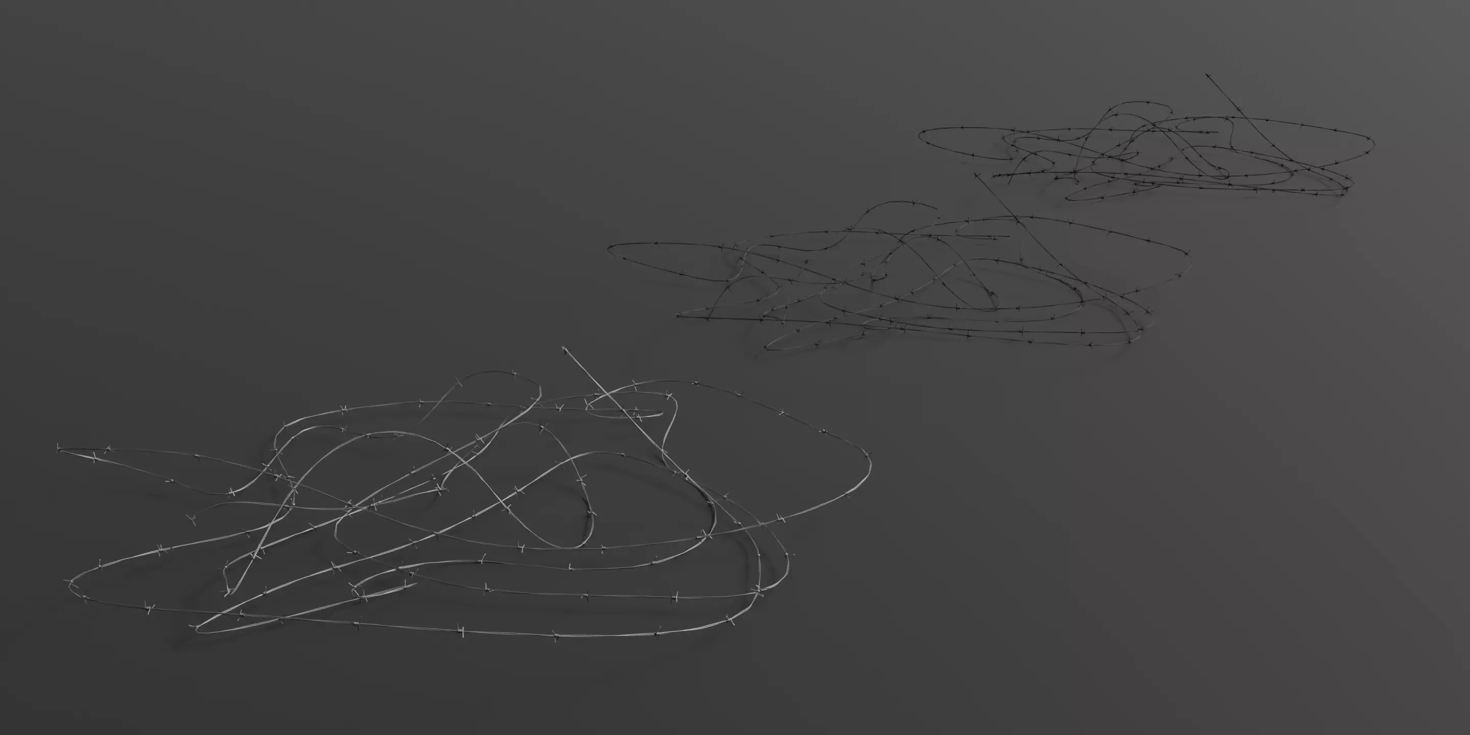 Barbed Wire Low-poly 3D model_11