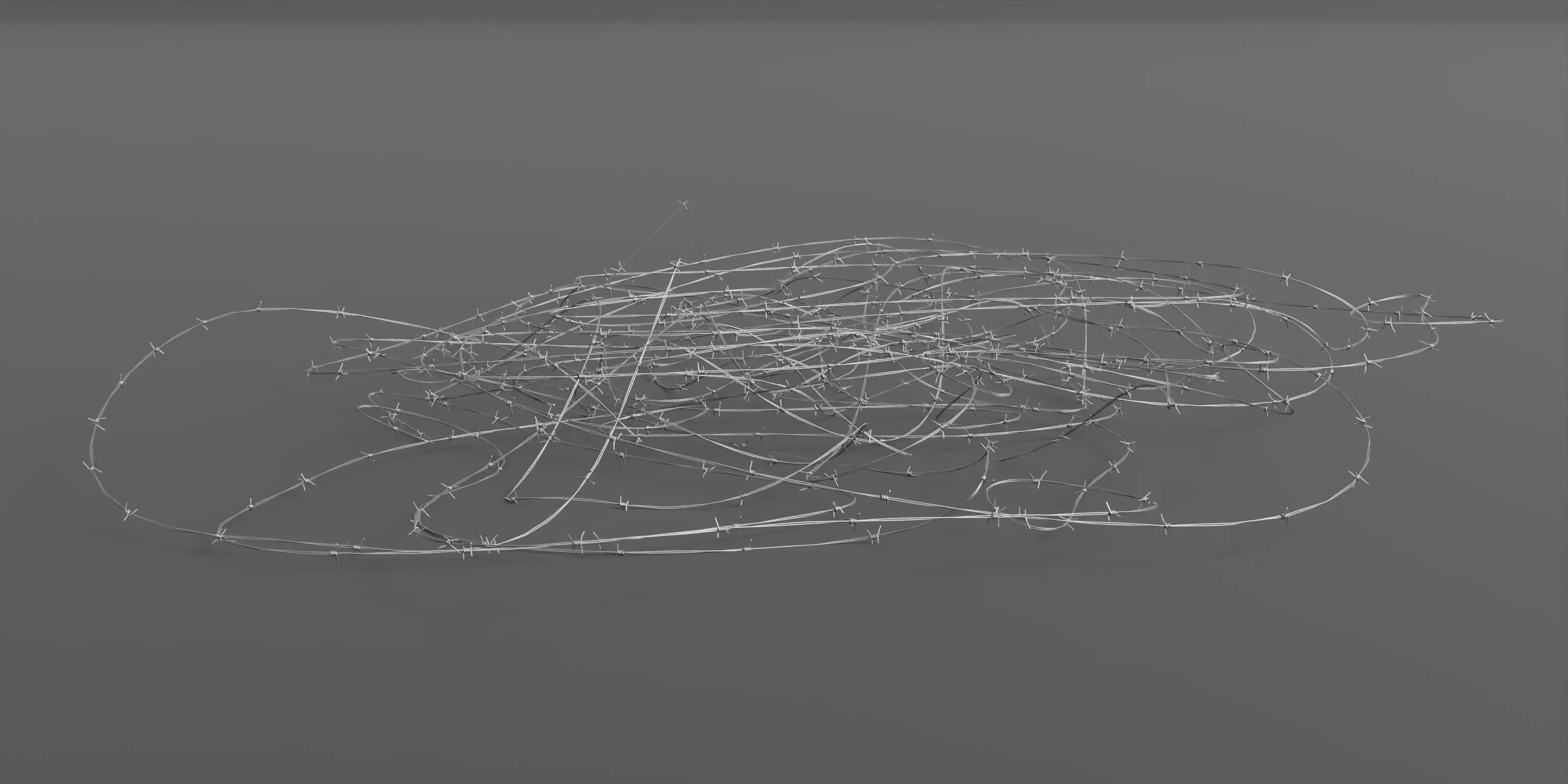 Barbed Wire Low-poly 3D model_13