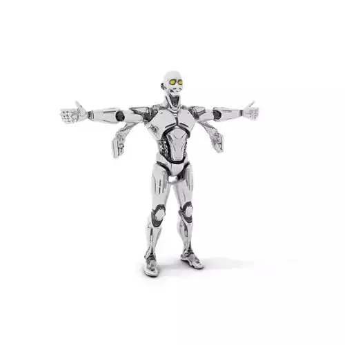Futuristic Humanoid Robot Model Pack