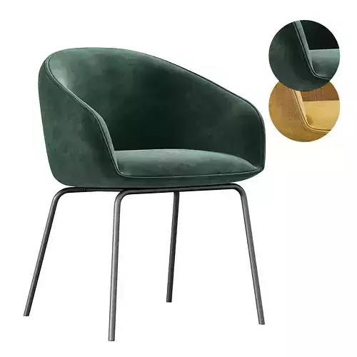 SIEN DINING CHAIR Low-poly 3D model
