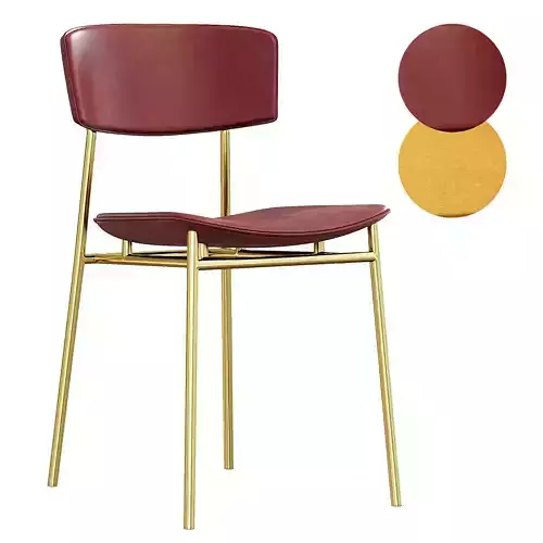 Fifties Chair Low-poly 3D model