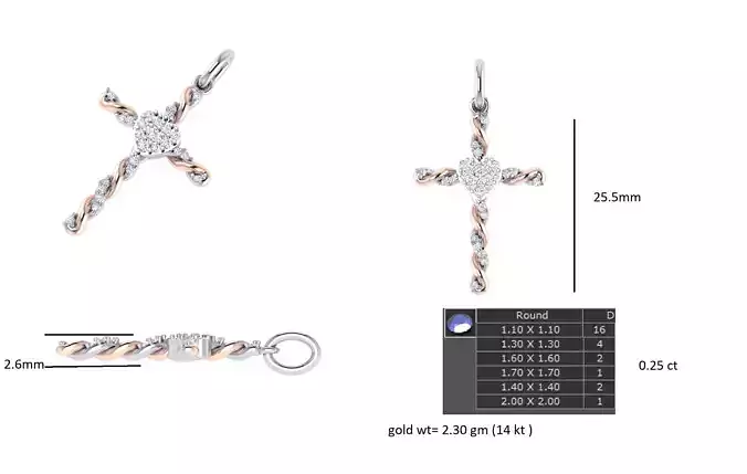 Petite Cross Pendant