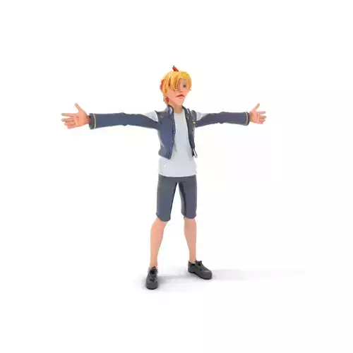 Stylish Cartoon Character Model Pack