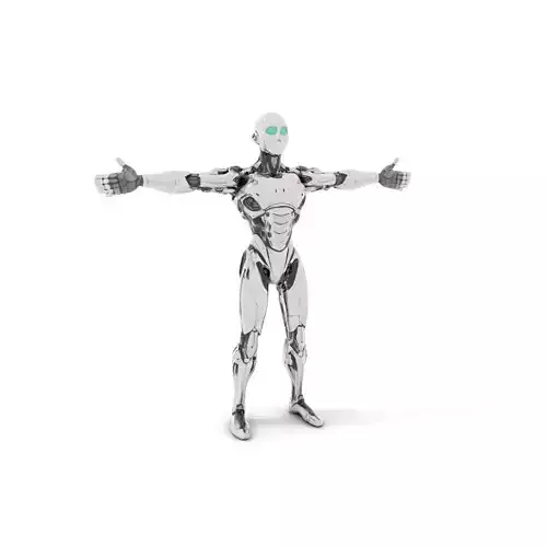 Futuristic Humanoid Robot Model Pack