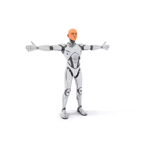 Futuristic Humanoid Robot Model Pack