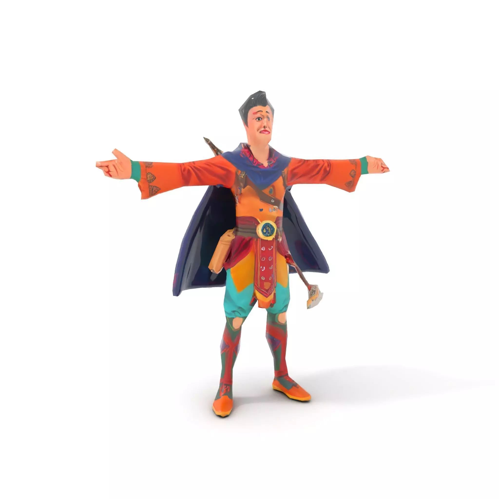 Colorful Fantasy Character Model Pack for Rendering Low-poly 3D model_7