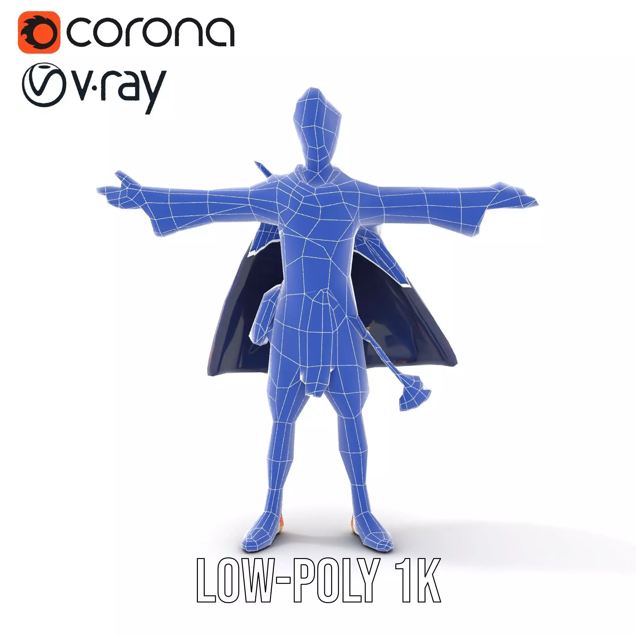 Colorful Fantasy Character Model Pack for Rendering Low-poly 3D model_30