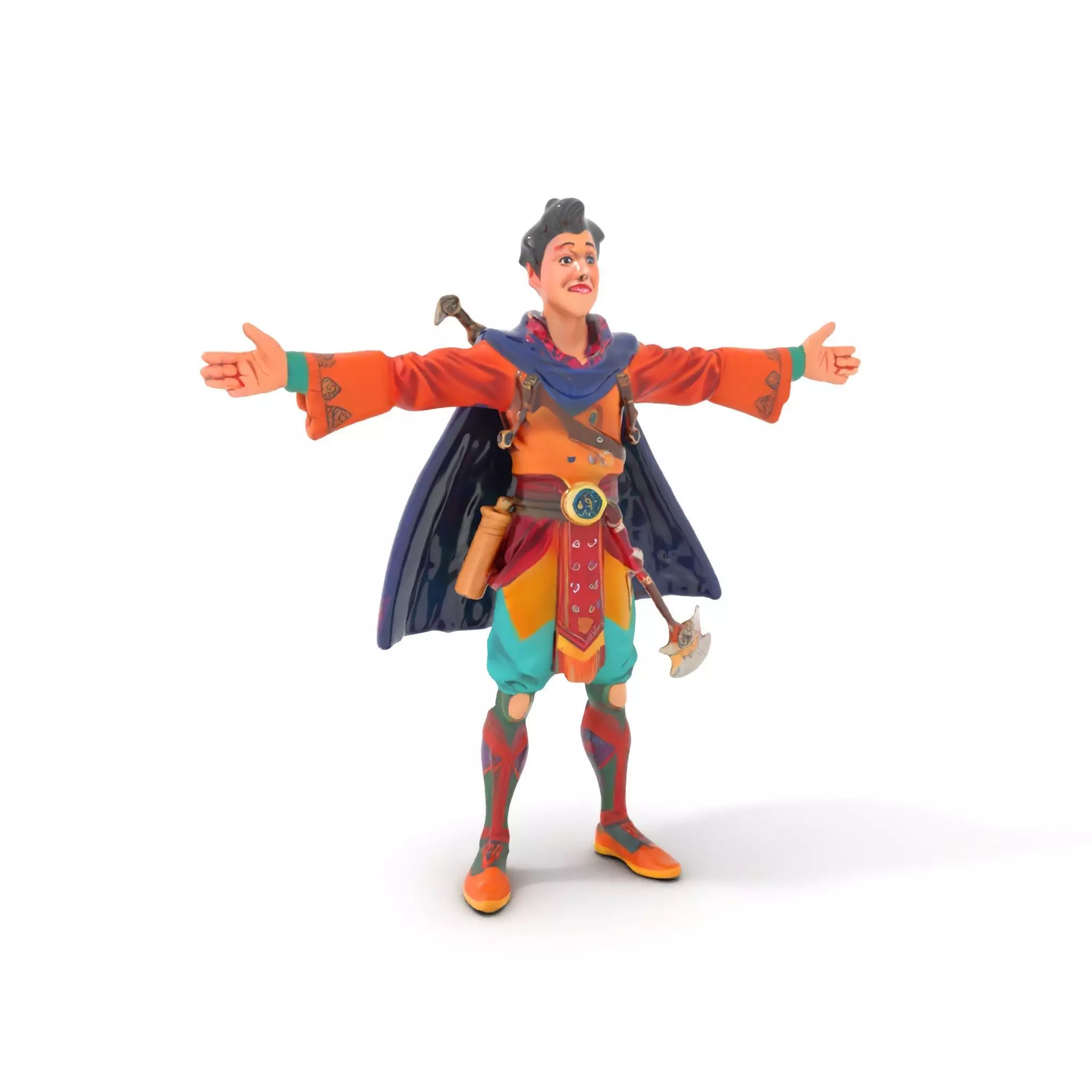 Colorful Fantasy Character Model Pack for Rendering Low-poly 3D model_0