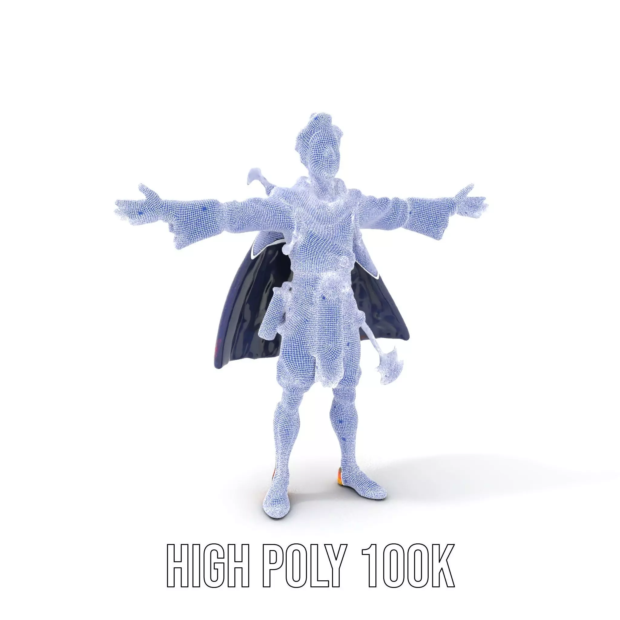 Colorful Fantasy Character Model Pack for Rendering Low-poly 3D model_4
