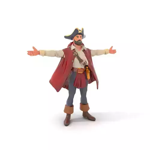 Pirate Character Model Pack with Detailed Outfit and Accessories