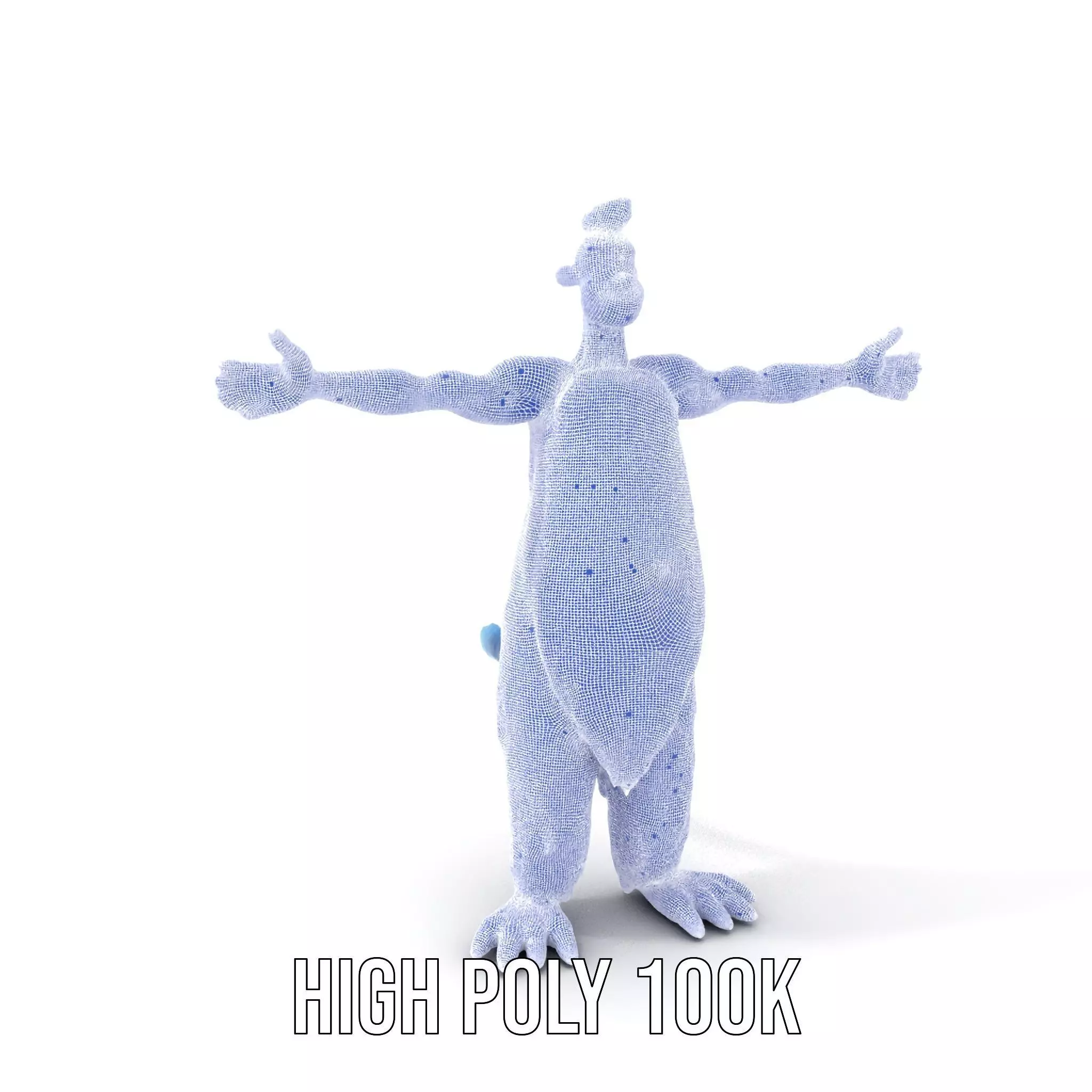 Cartoon Monster Character Model Pack with Colorful Fur Texture Low-poly 3D model_5