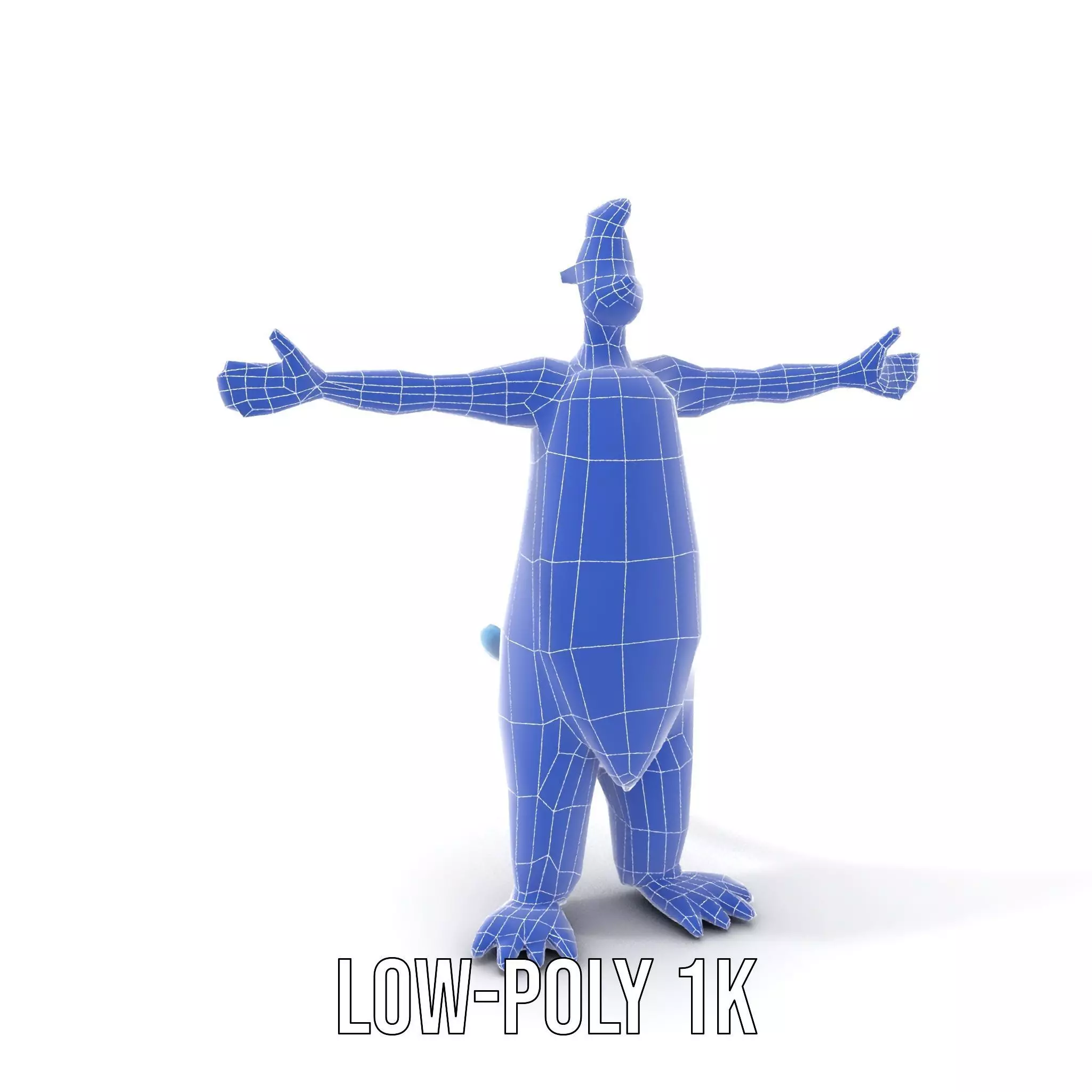 Cartoon Monster Character Model Pack with Colorful Fur Texture Low-poly 3D model_11