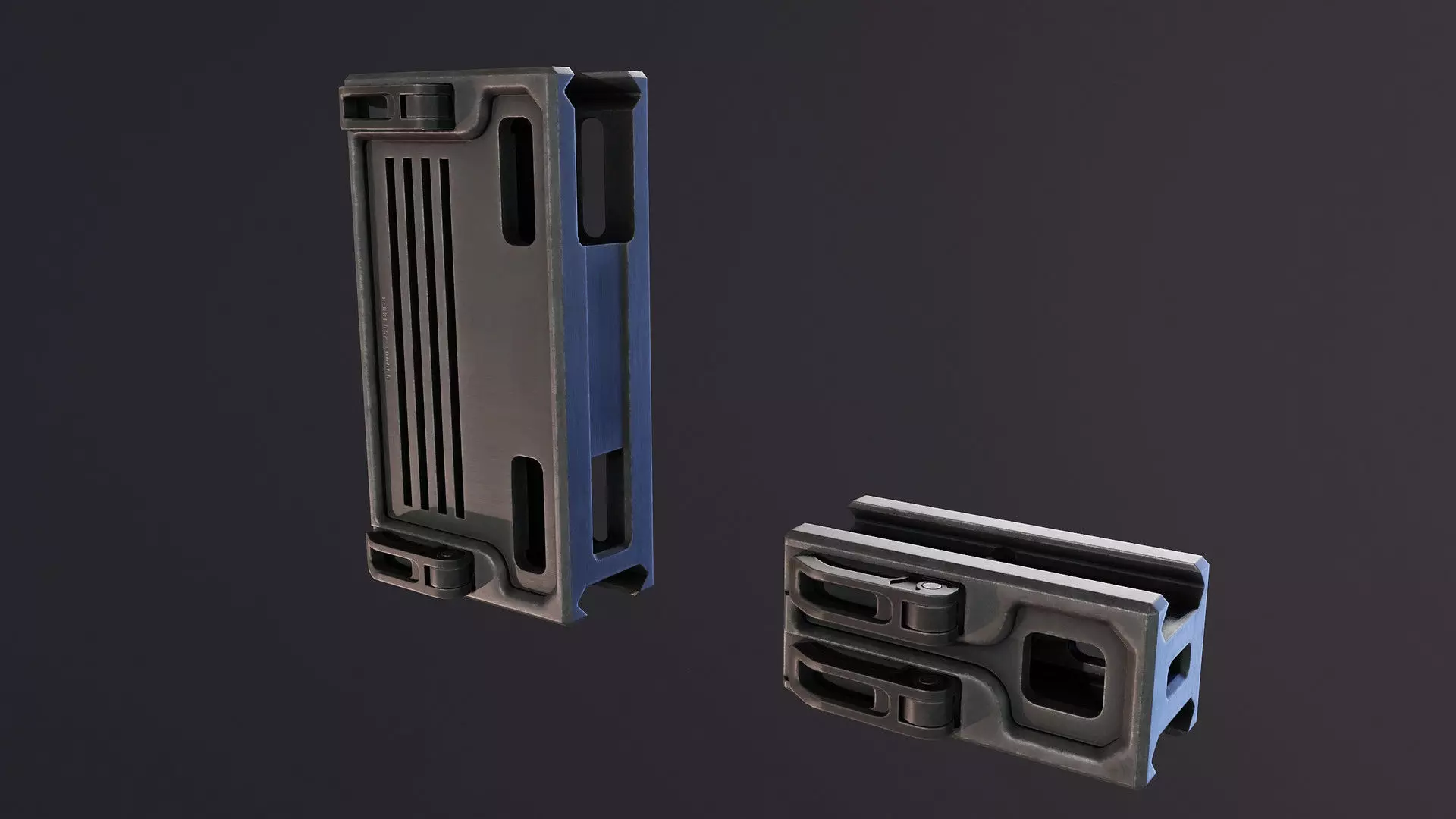 Double Picatinny Rail Free low-poly 3D model