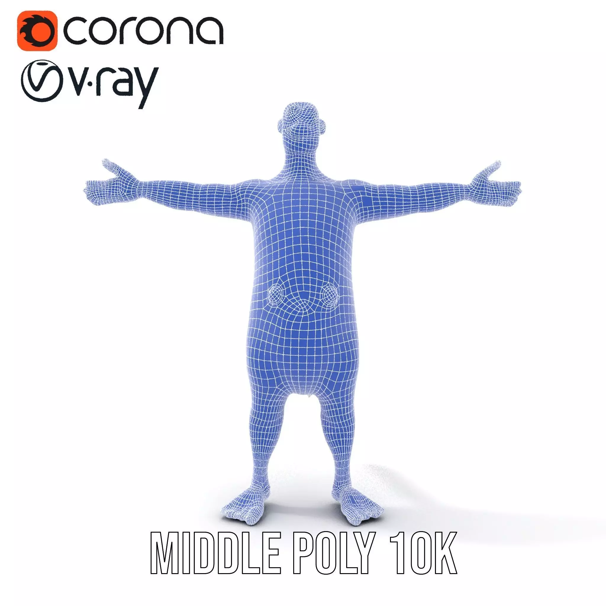 Colorful Dotted Character Model Pack Low-poly 3D model_30