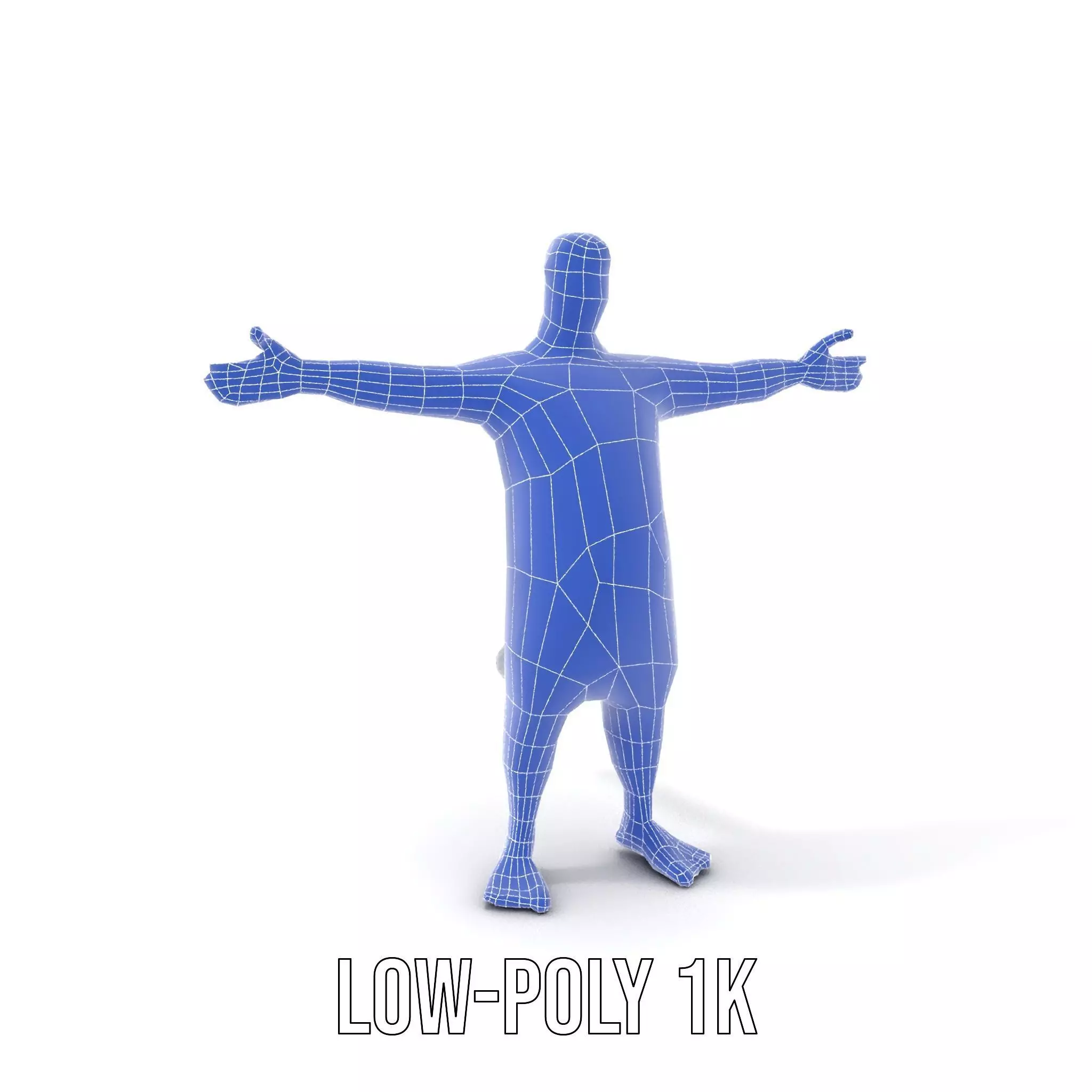 Colorful Dotted Character Model Pack Low-poly 3D model_28