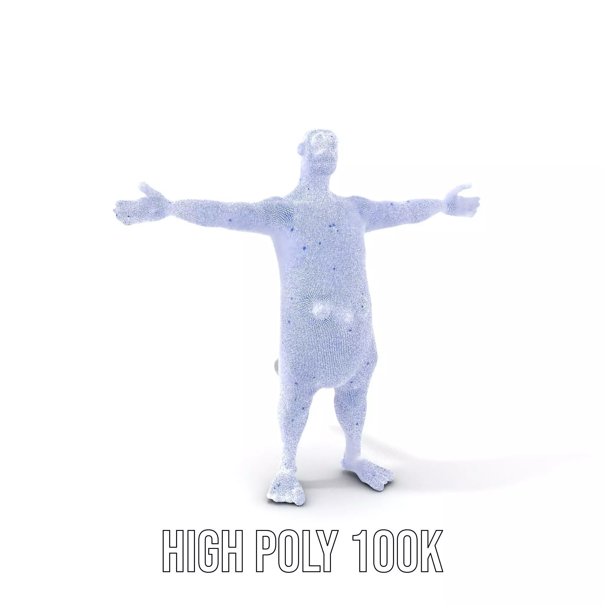 Colorful Dotted Character Model Pack Low-poly 3D model_5