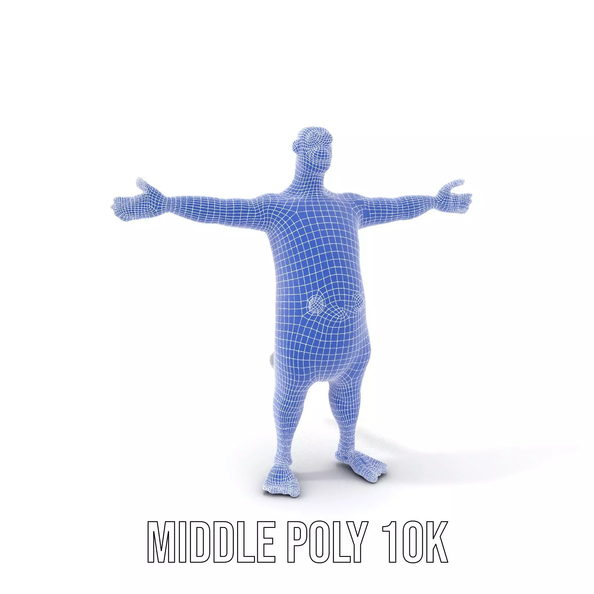 Colorful Dotted Character Model Pack Low-poly 3D model_27