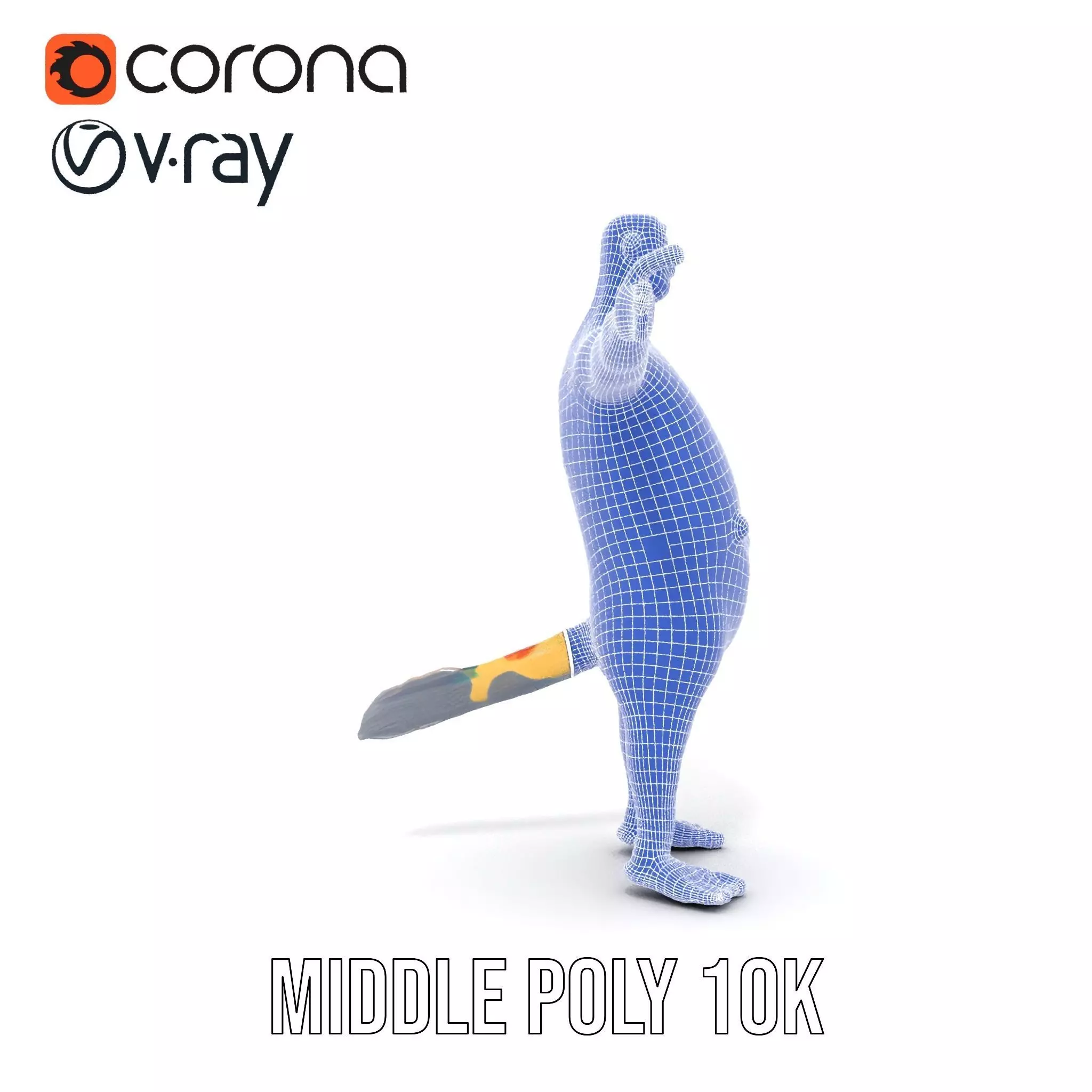 Colorful Dotted Character Model Pack Low-poly 3D model_25