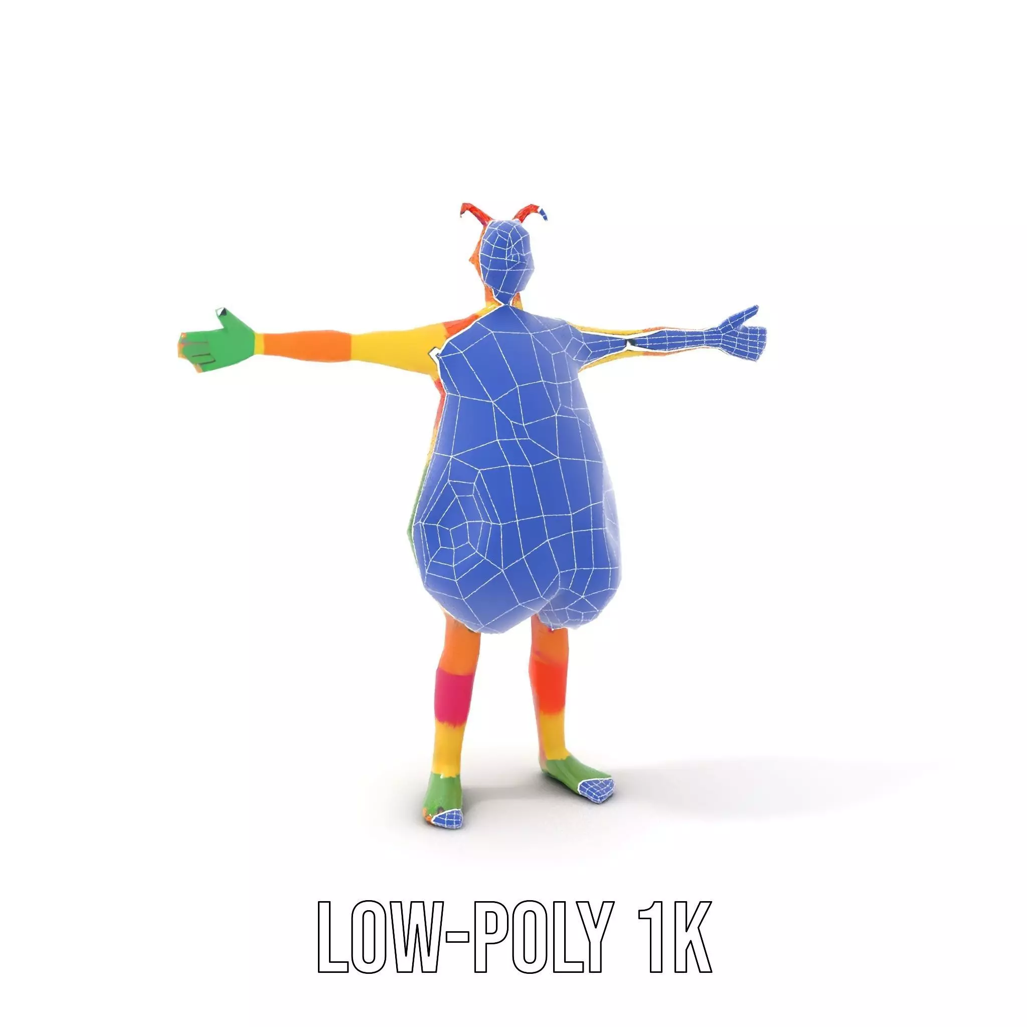 Colorful Furry Cartoon Character Model Pack Low-poly 3D model_22