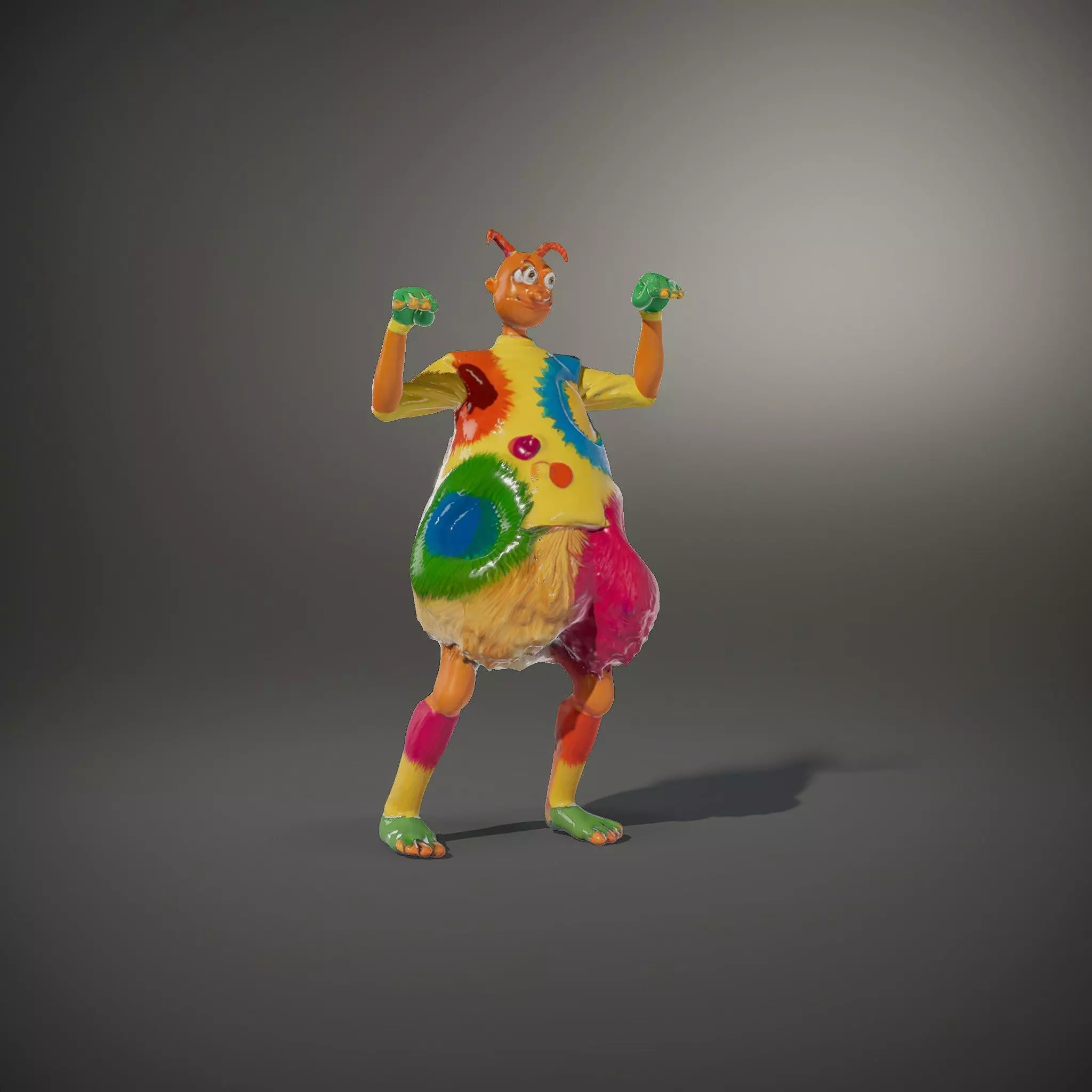 Colorful Furry Cartoon Character Model Pack Low-poly 3D model_34