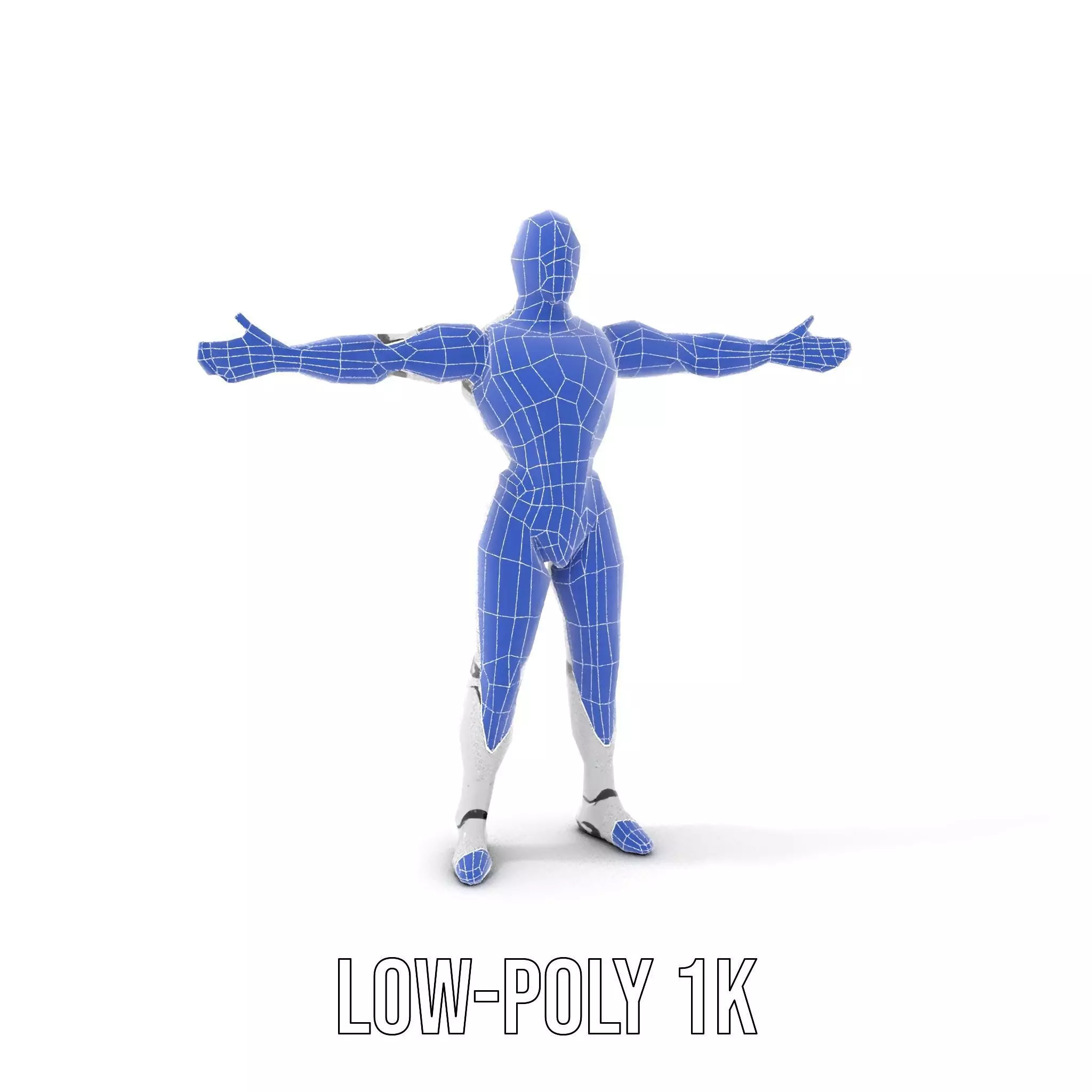 Futuristic Humanoid Robot Model Pack Low-poly 3D model_14