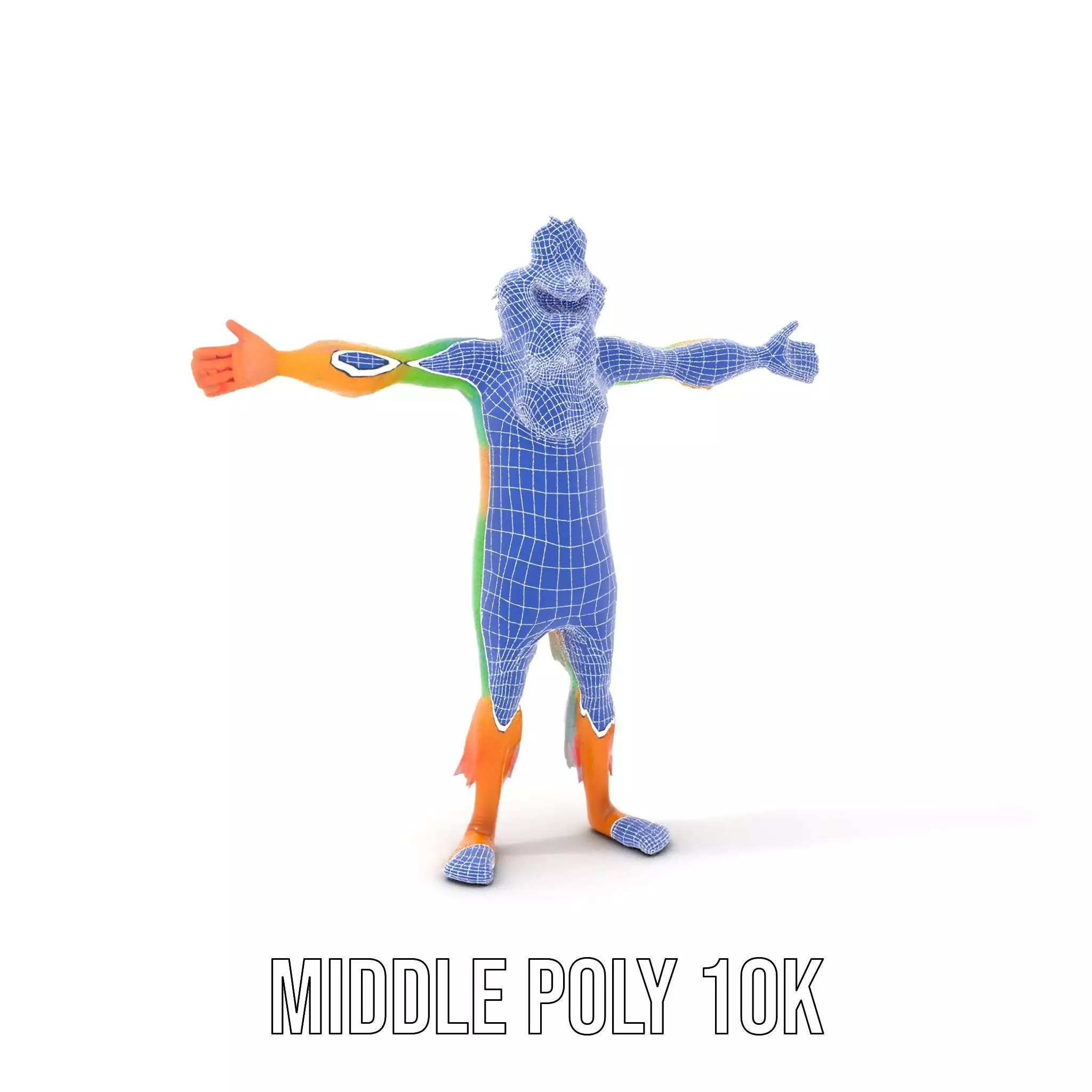 Colorful Furry Character Model Pack Low-poly 3D model_28