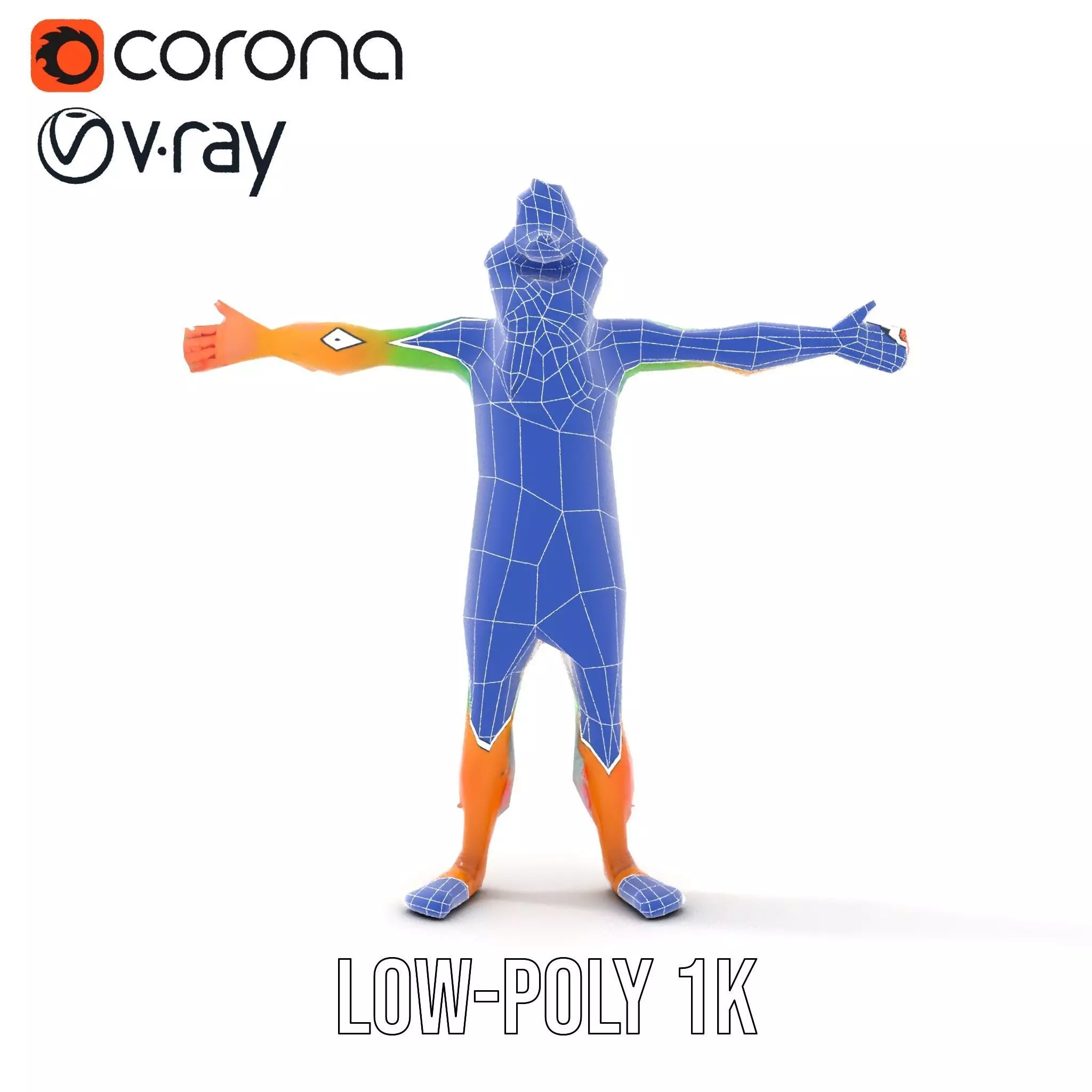 Colorful Furry Character Model Pack Low-poly 3D model_20