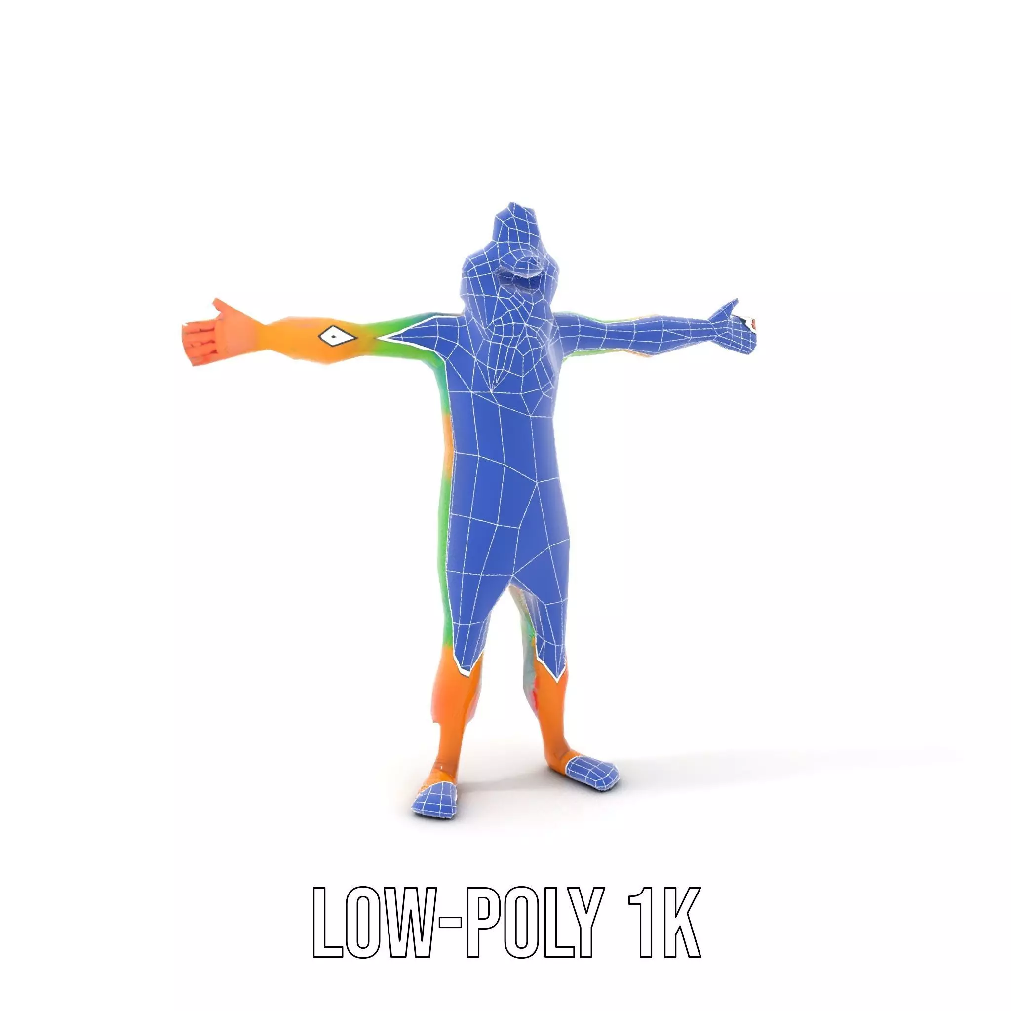 Colorful Furry Character Model Pack Low-poly 3D model_15