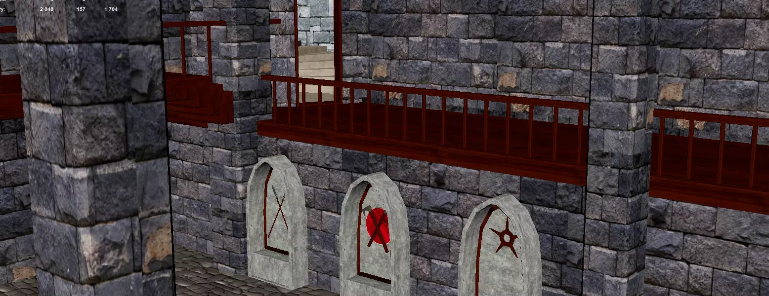 Medieval castle 3D model_1