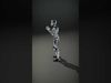 Futuristic Robot Model Pack with Adjustable Levels of Detail Low-poly 3D model_2