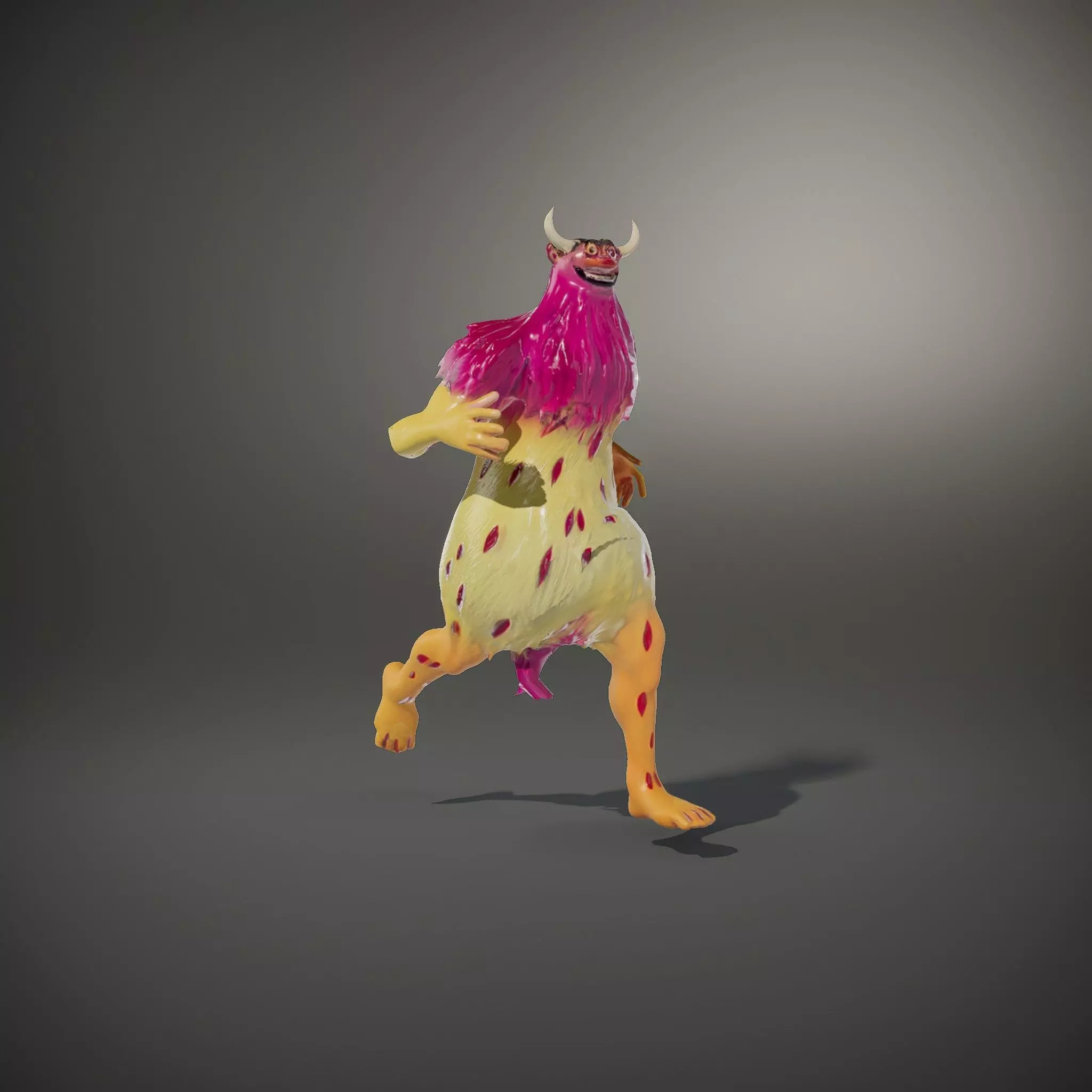 Colorful Cartoon Monster Model Pack Low-poly 3D model_35