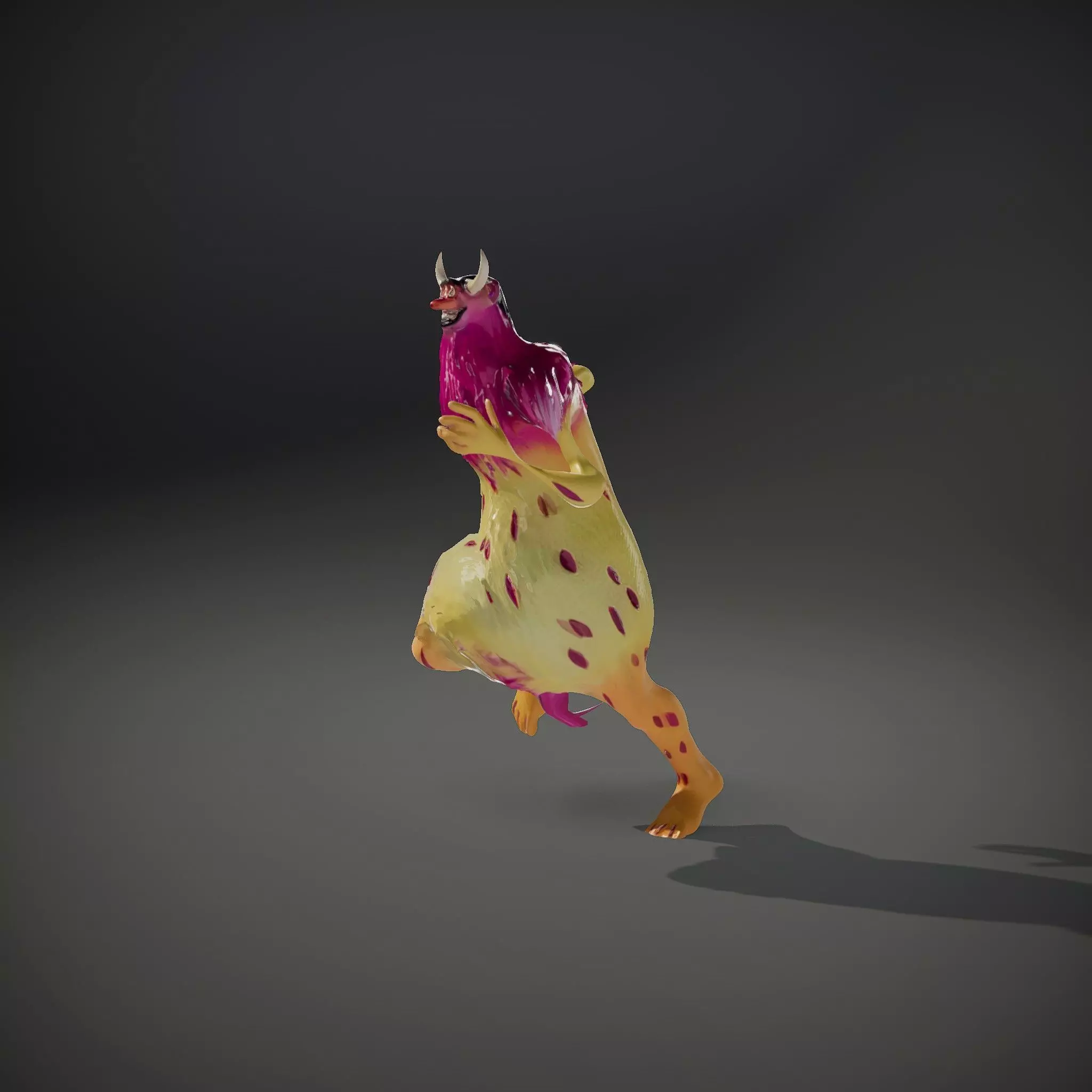 Colorful Cartoon Monster Model Pack Low-poly 3D model_34