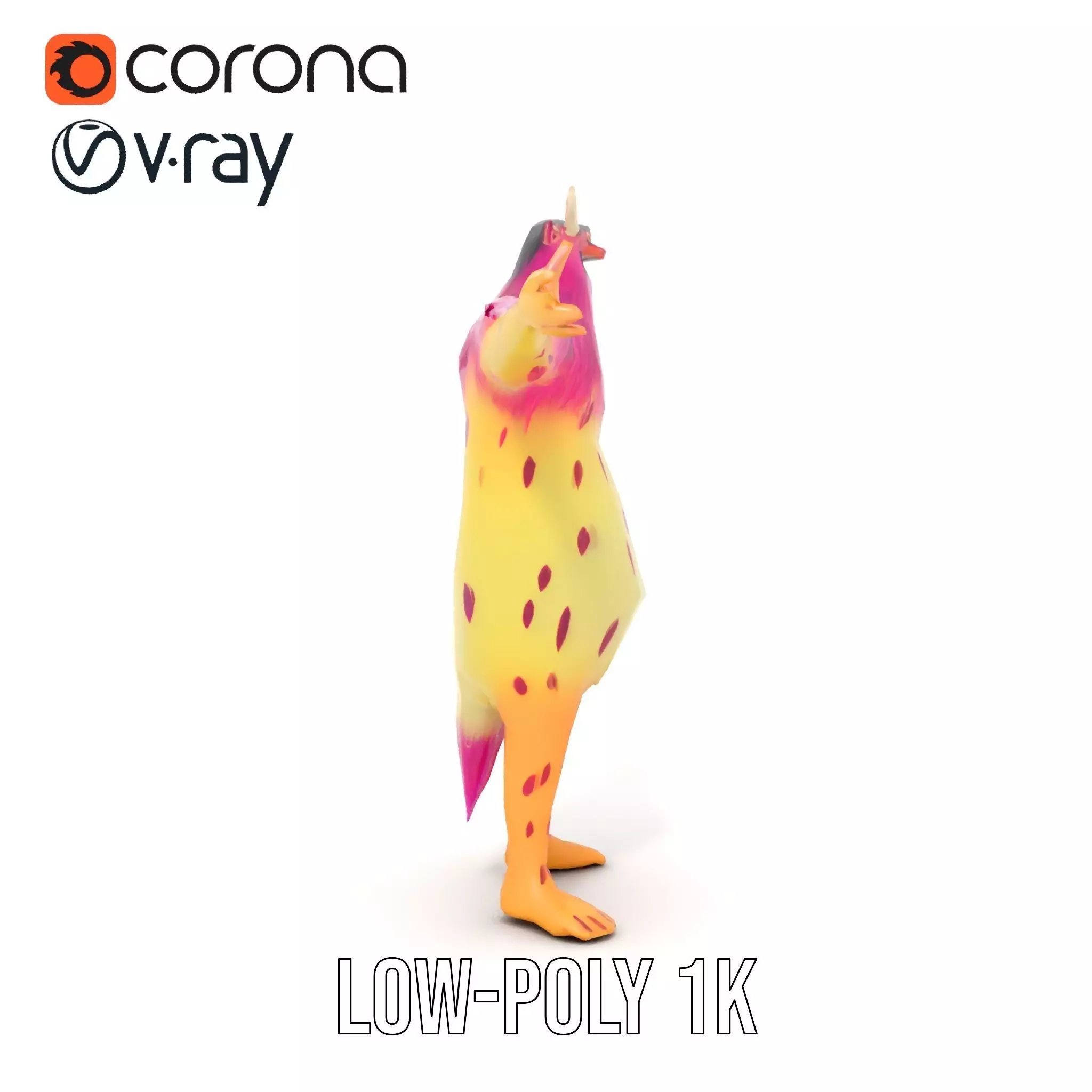 Colorful Cartoon Monster Model Pack Low-poly 3D model_16