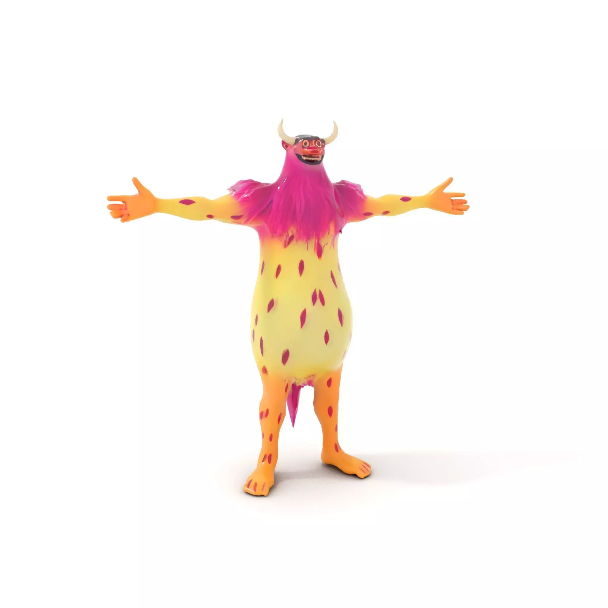 Colorful Cartoon Monster Model Pack Low-poly 3D model_7