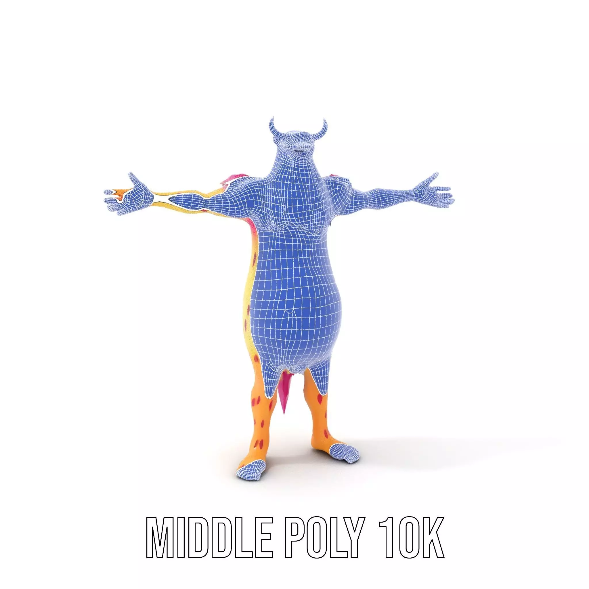 Colorful Cartoon Monster Model Pack Low-poly 3D model_30