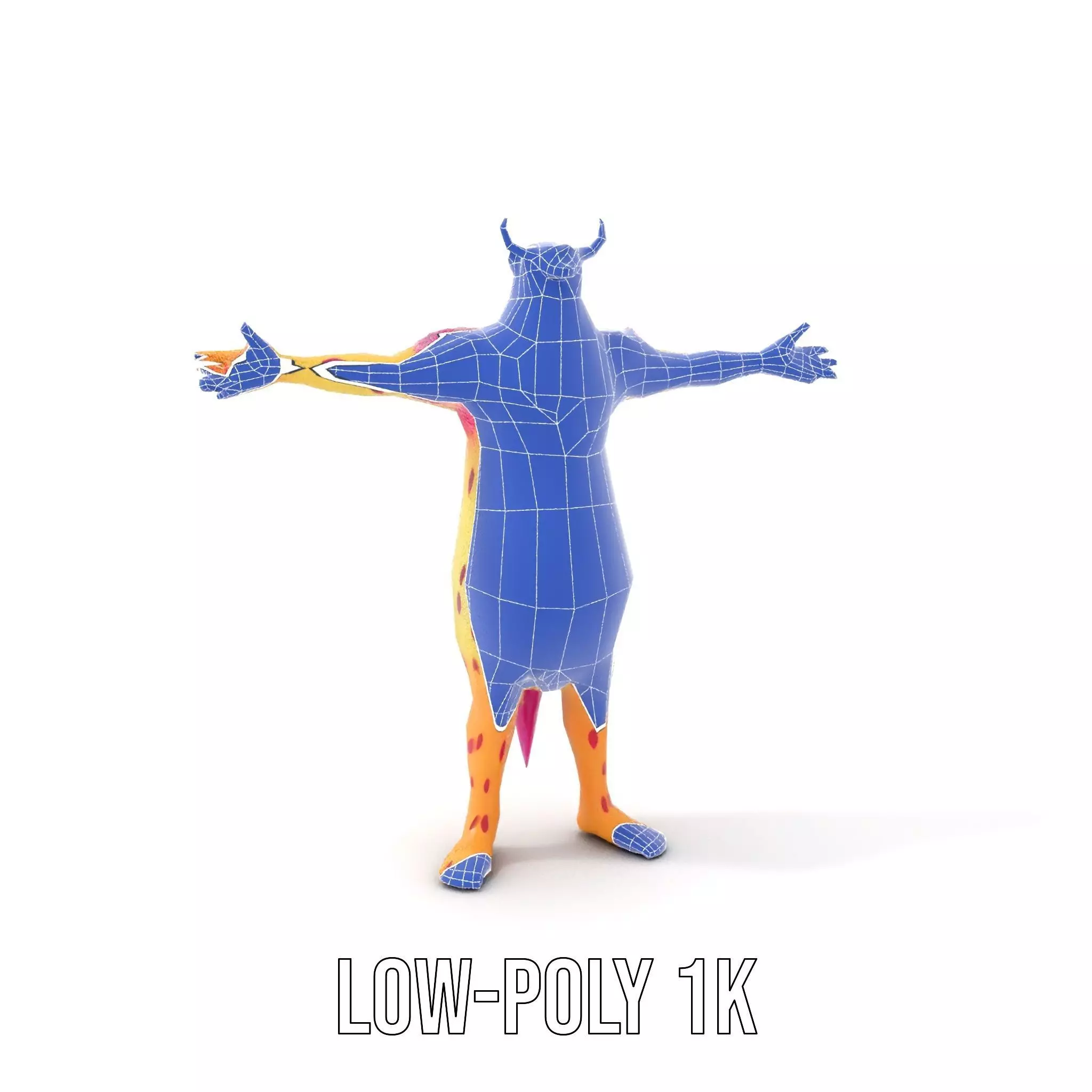 Colorful Cartoon Monster Model Pack Low-poly 3D model_22