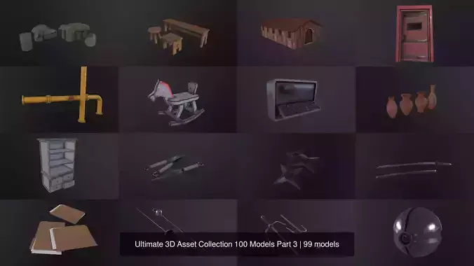Ultimate 3D Asset Collection 100 Models Part 3
