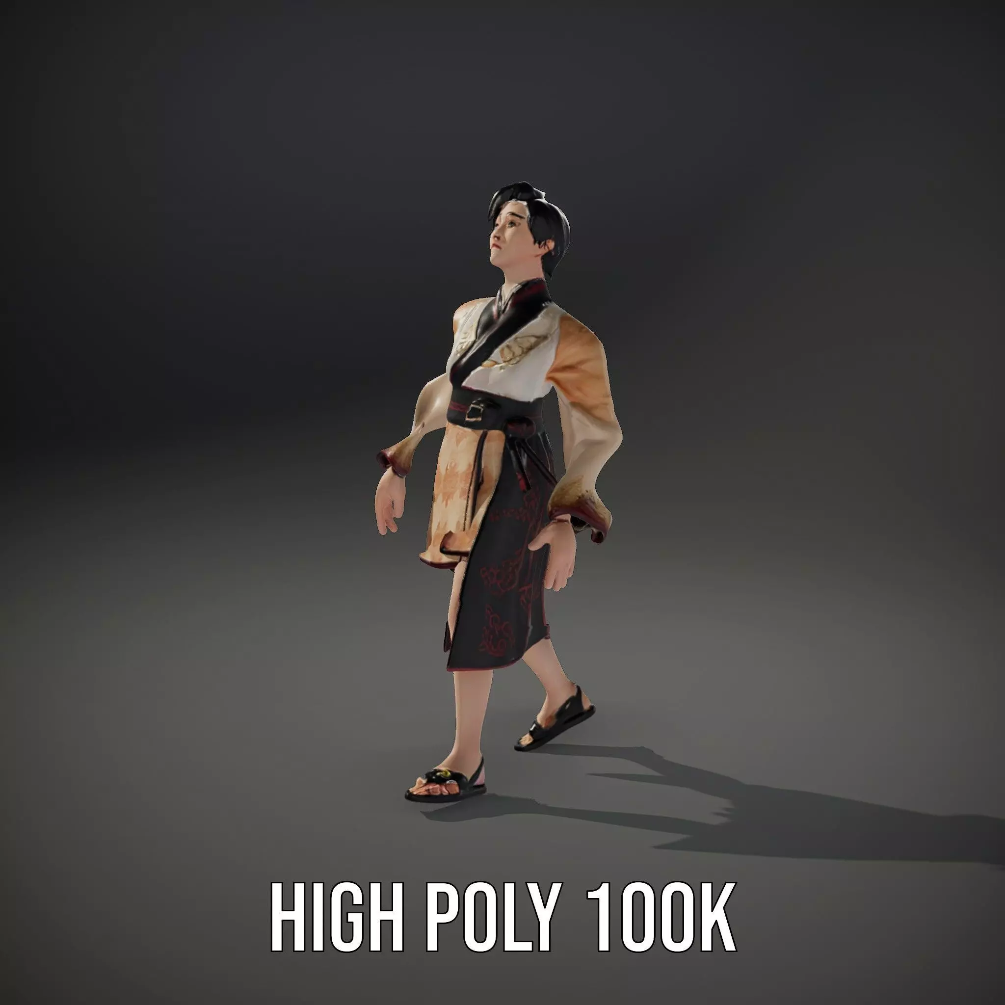 Traditional Attire Character Model Pack Low-poly 3D model_18