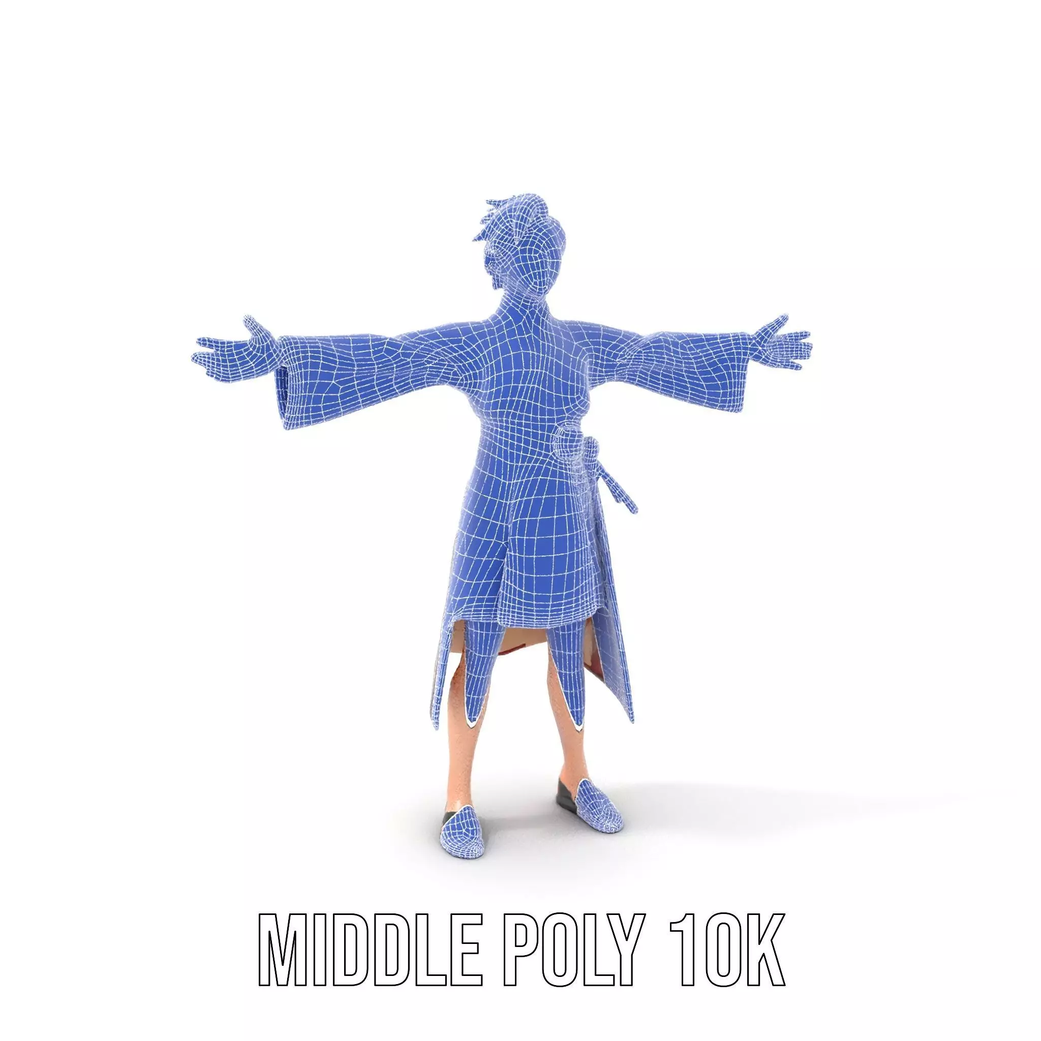 Traditional Attire Character Model Pack Low-poly 3D model_25