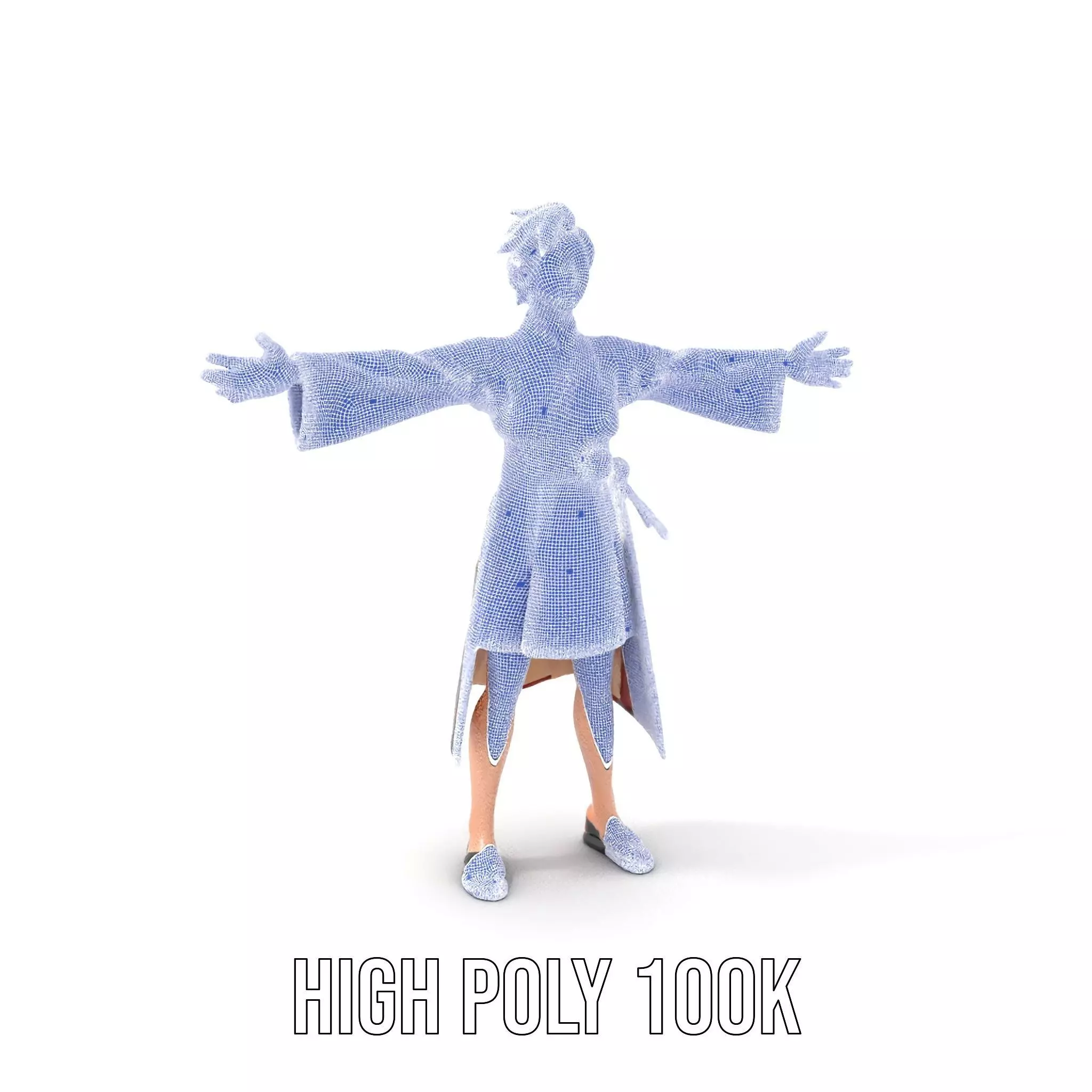 Traditional Attire Character Model Pack Low-poly 3D model_5