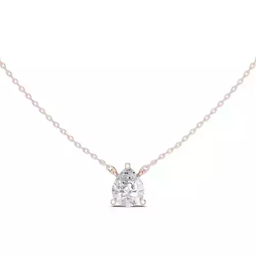 Solitaire Pear Diamond Pendant Woman Necklace 3dm STL Video