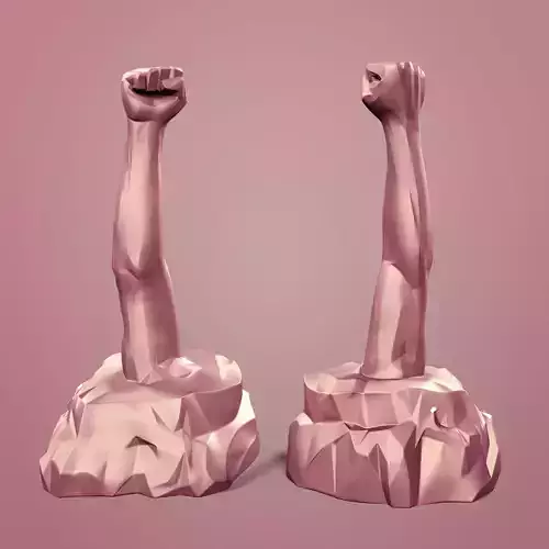 Hand - Arm - Fist Sculpture - Contemporary Art - Abstract Style