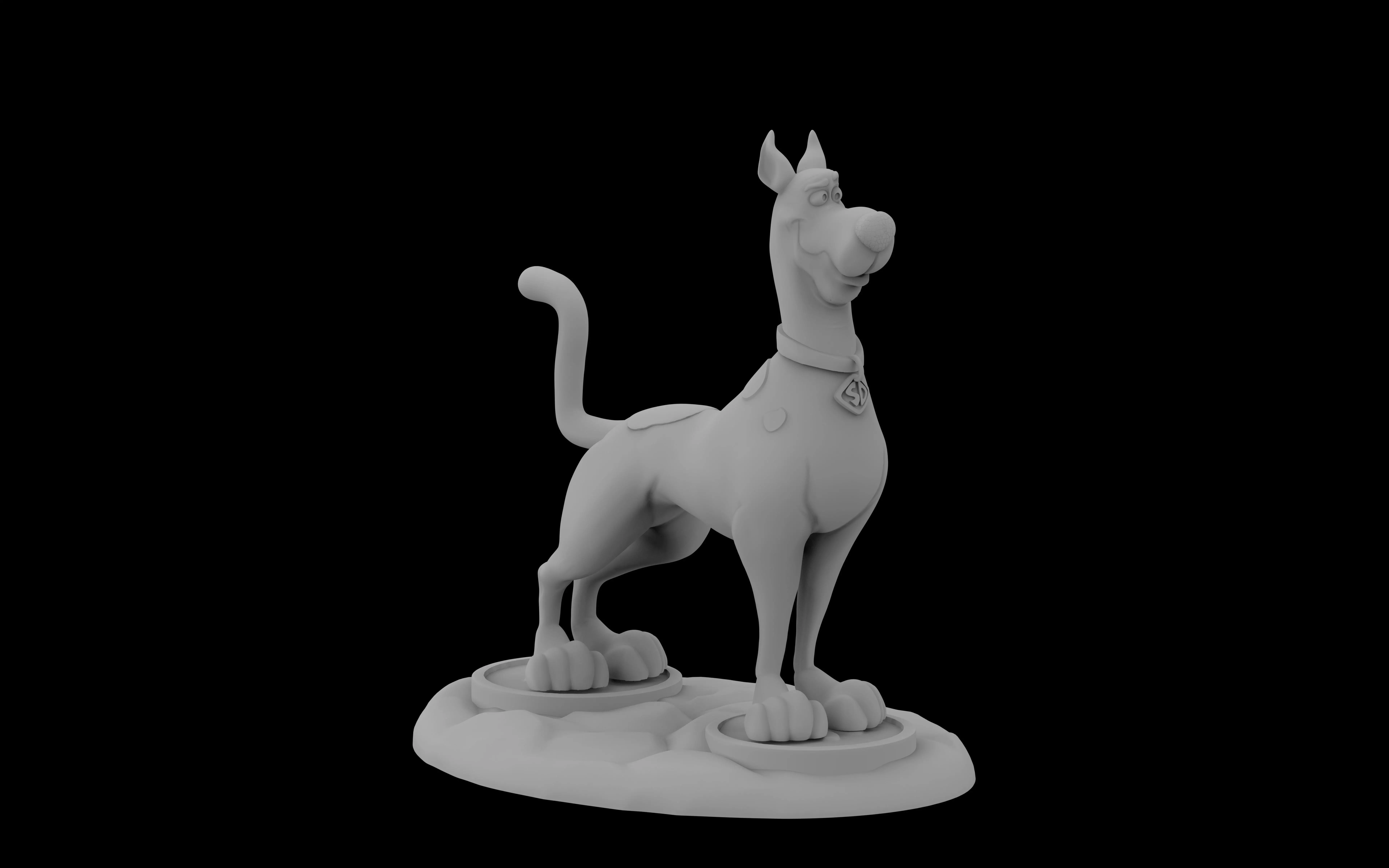 Scooby-Doo dog 3d model file for 3d printer 3D print model