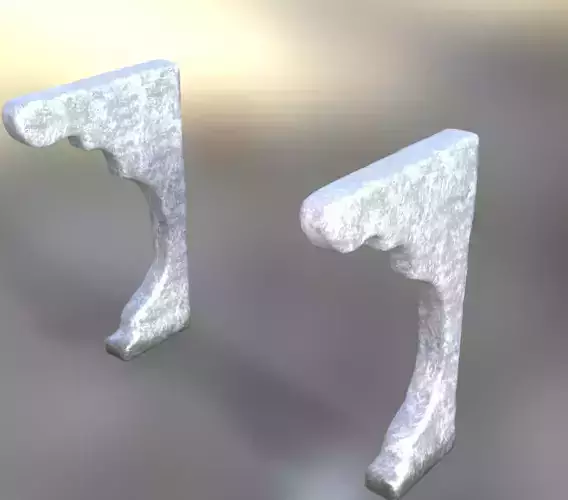 Stone Corbel Medieval Architectural 3D model